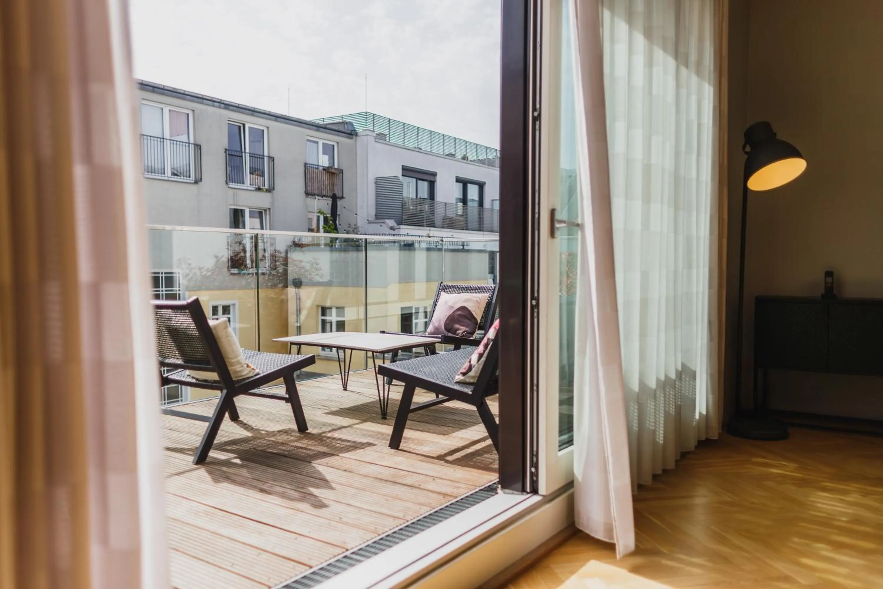Balcony/Terrace in The Circus Apartments