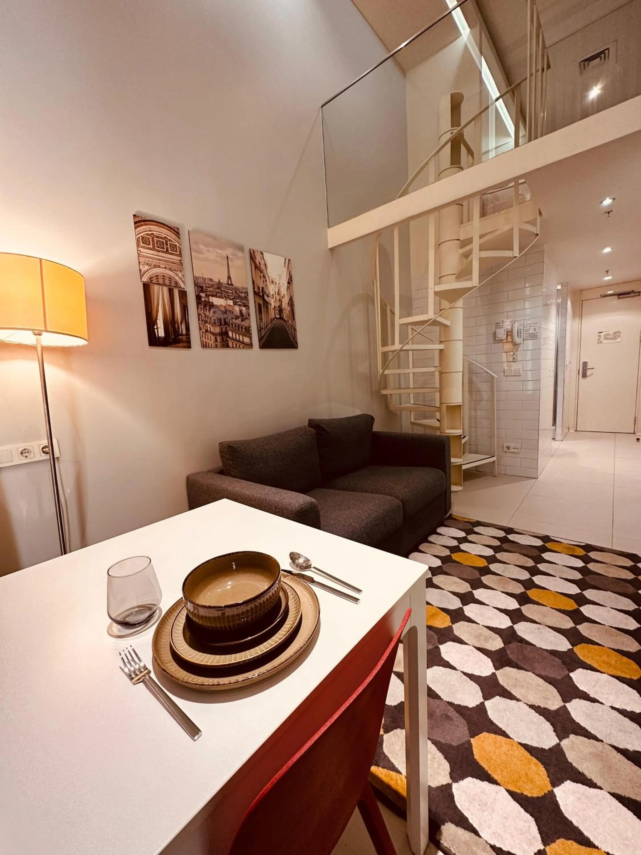 Living room in Ortakoy Aparts