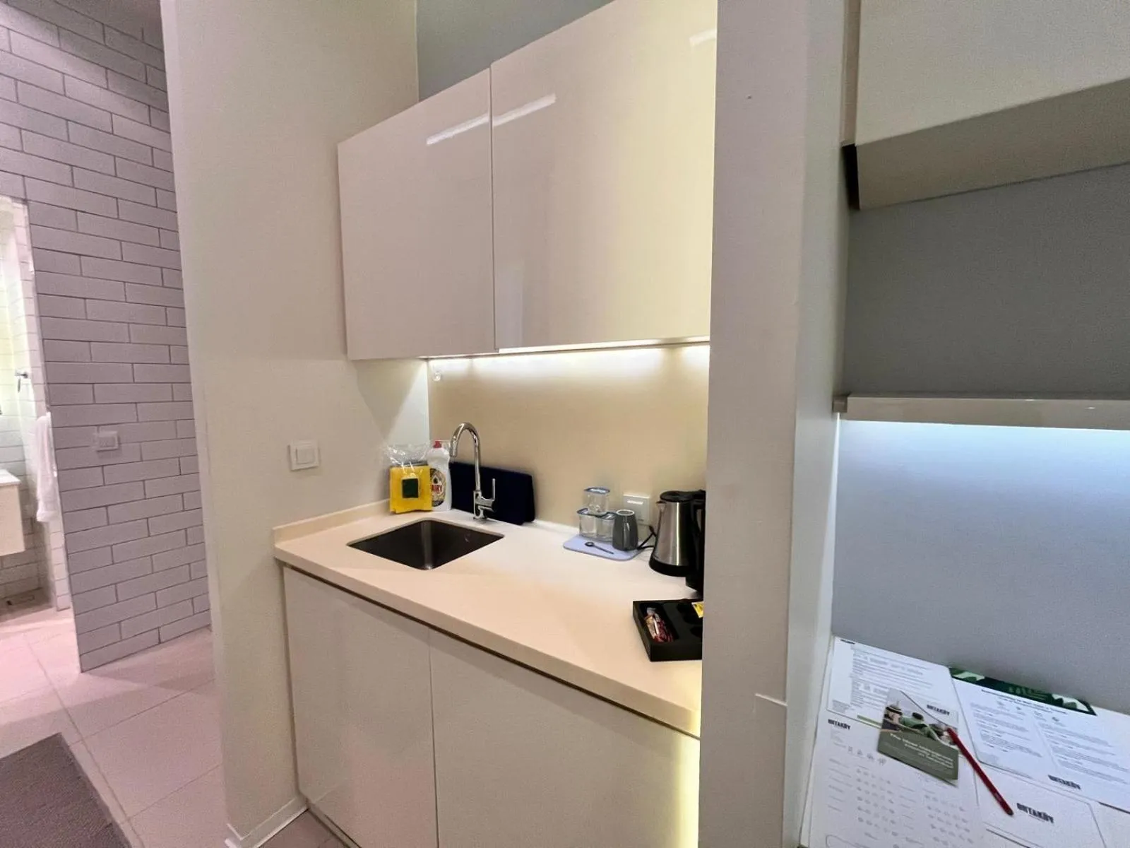 kitchen in Ortakoy Aparts