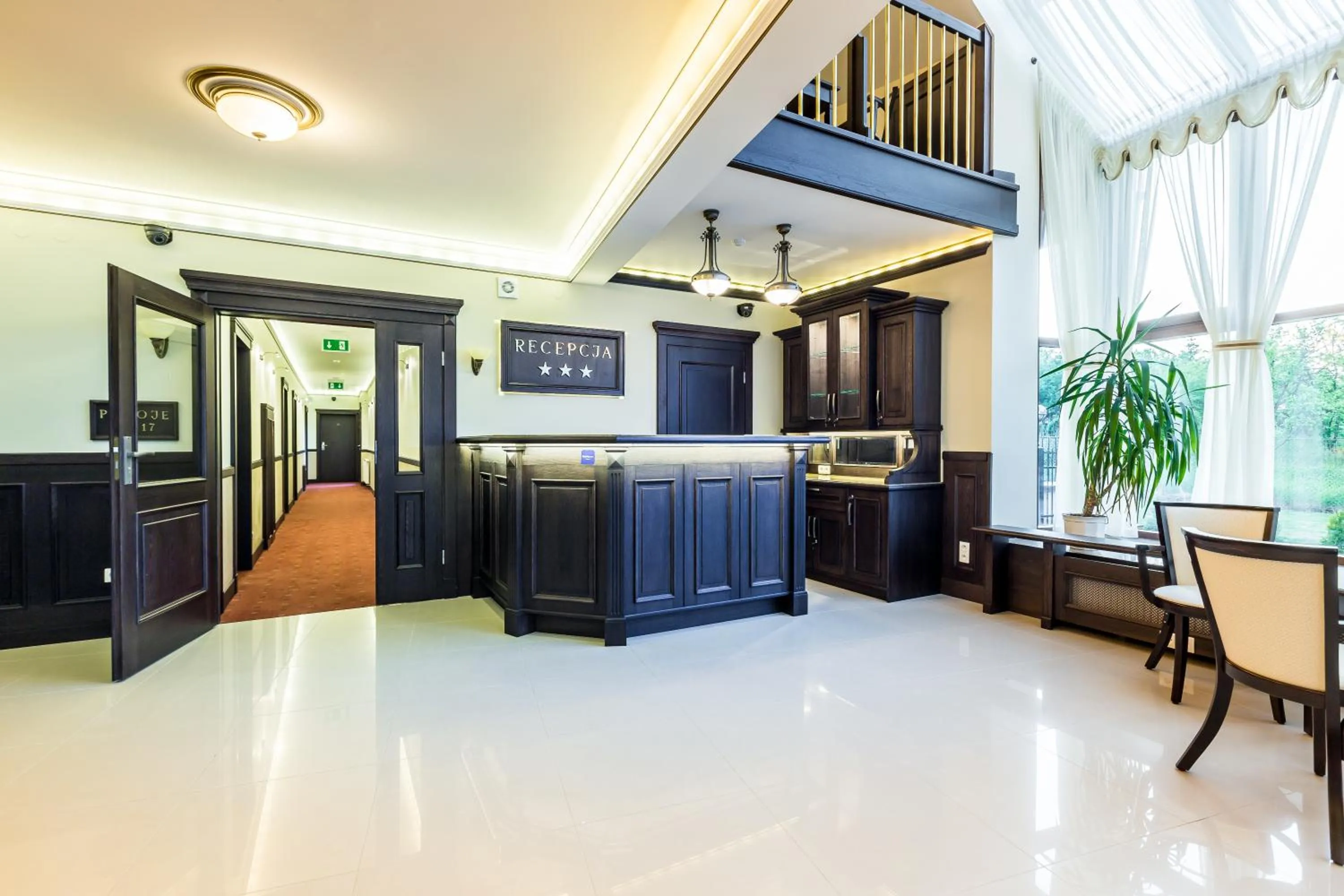 Lobby or reception in Hotel Krzyski