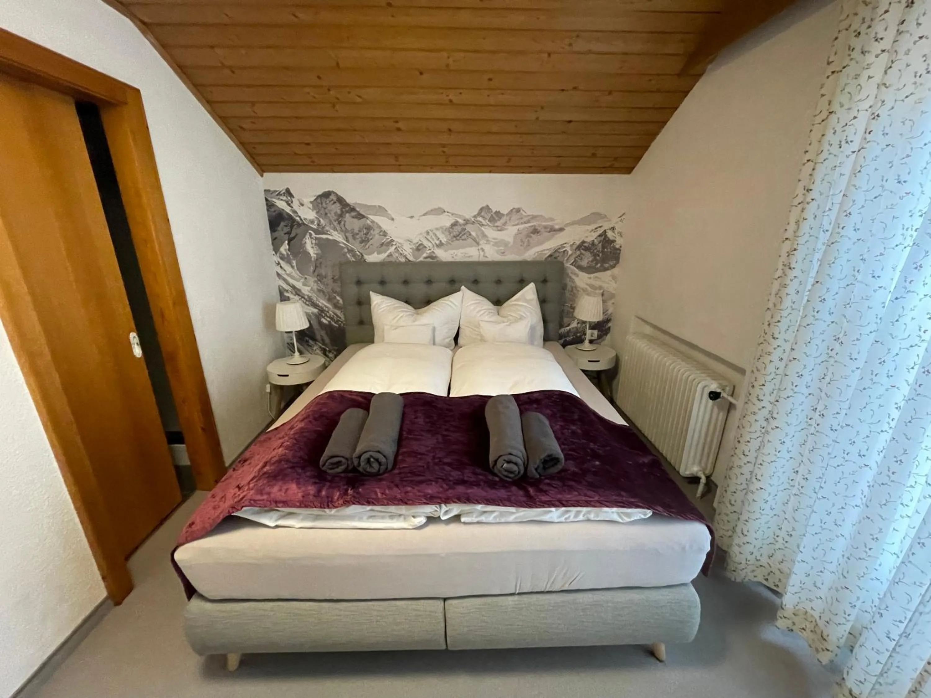 Bedroom, Bed in Apart Sonnenheim