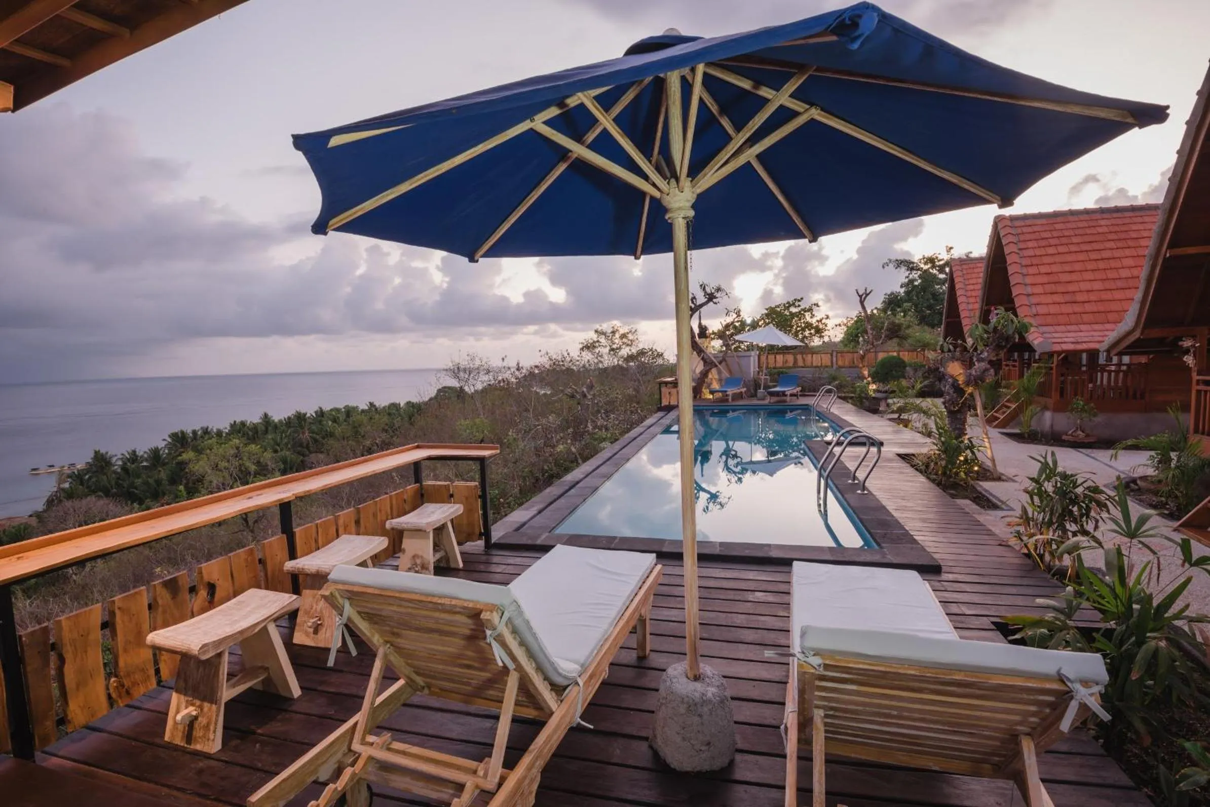 Patio in Daphila Cottage