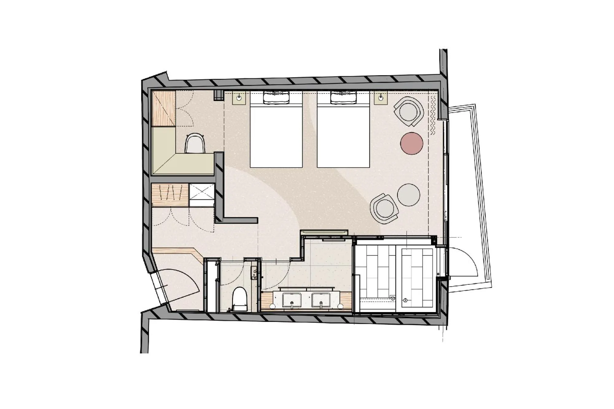 Photo of the whole room in Hotel Grand Bach Atami Crescendo