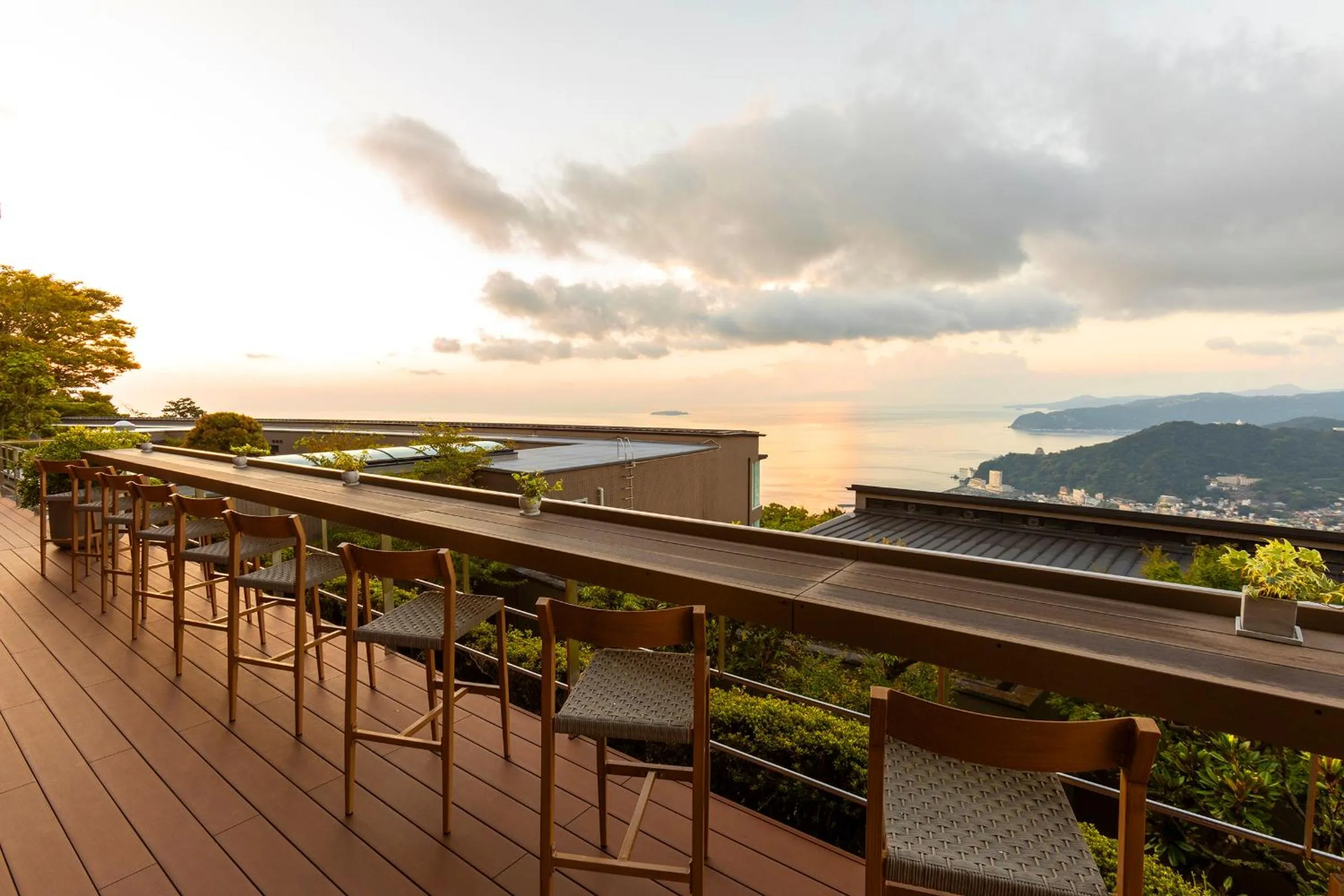 Balcony/Terrace in Hotel Grand Bach Atami Crescendo