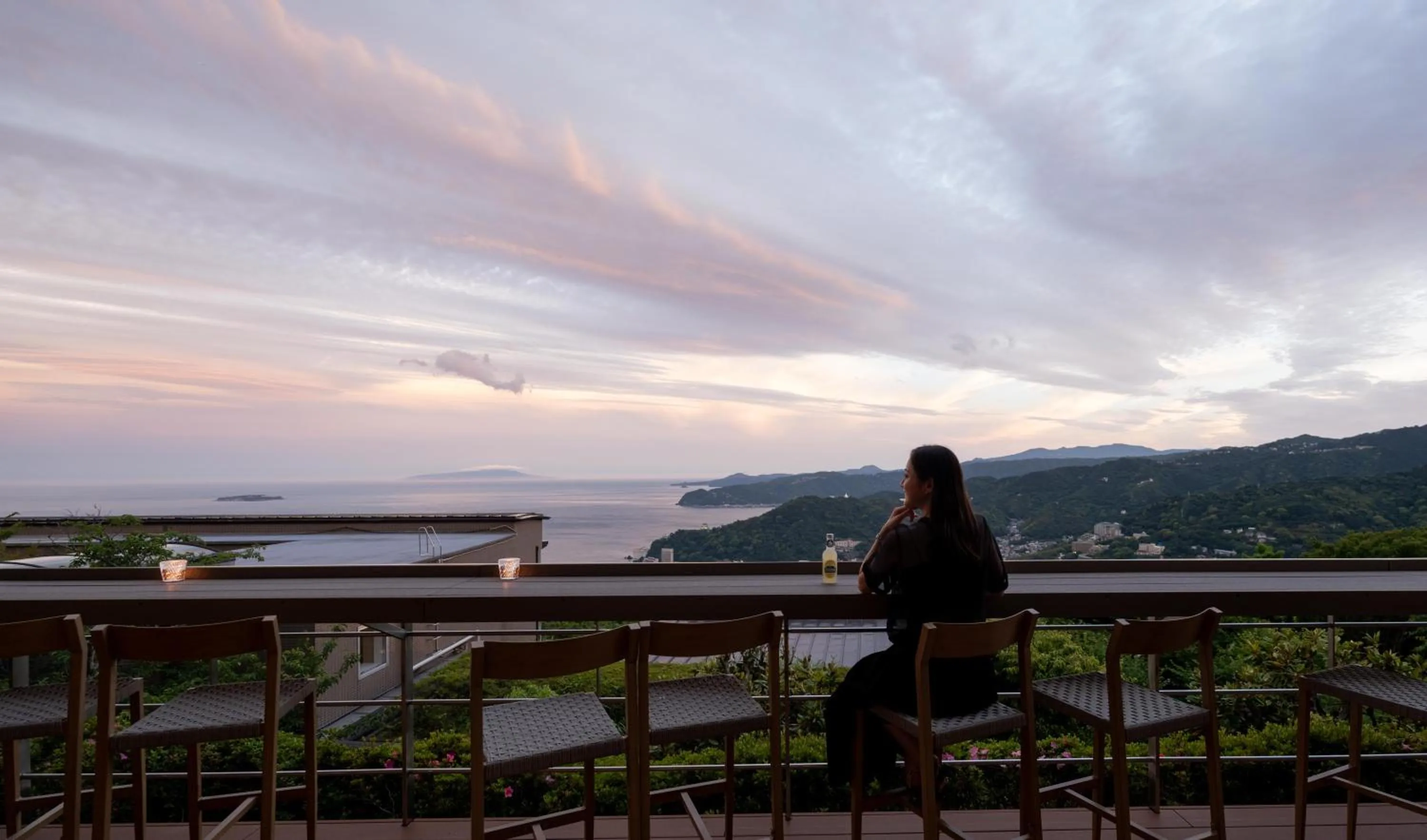 Balcony/Terrace in Hotel Grand Bach Atami Crescendo