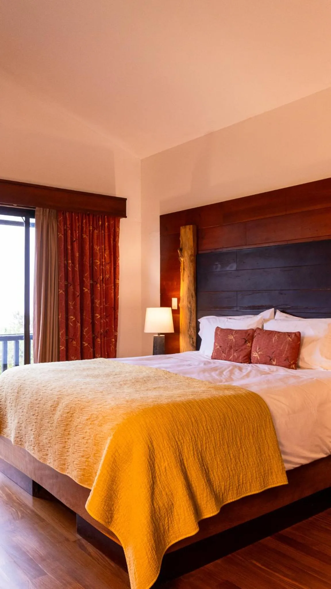 Bed in Poas Volcano Lodge