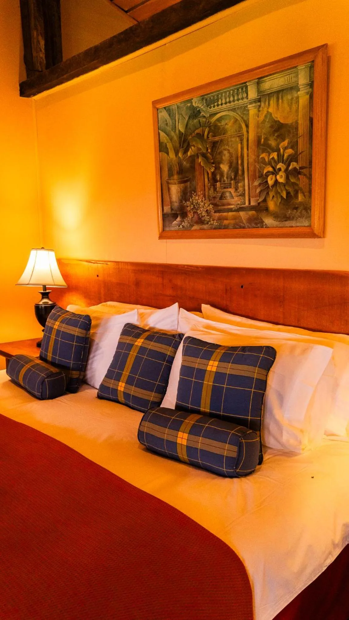 Bed in Poas Volcano Lodge