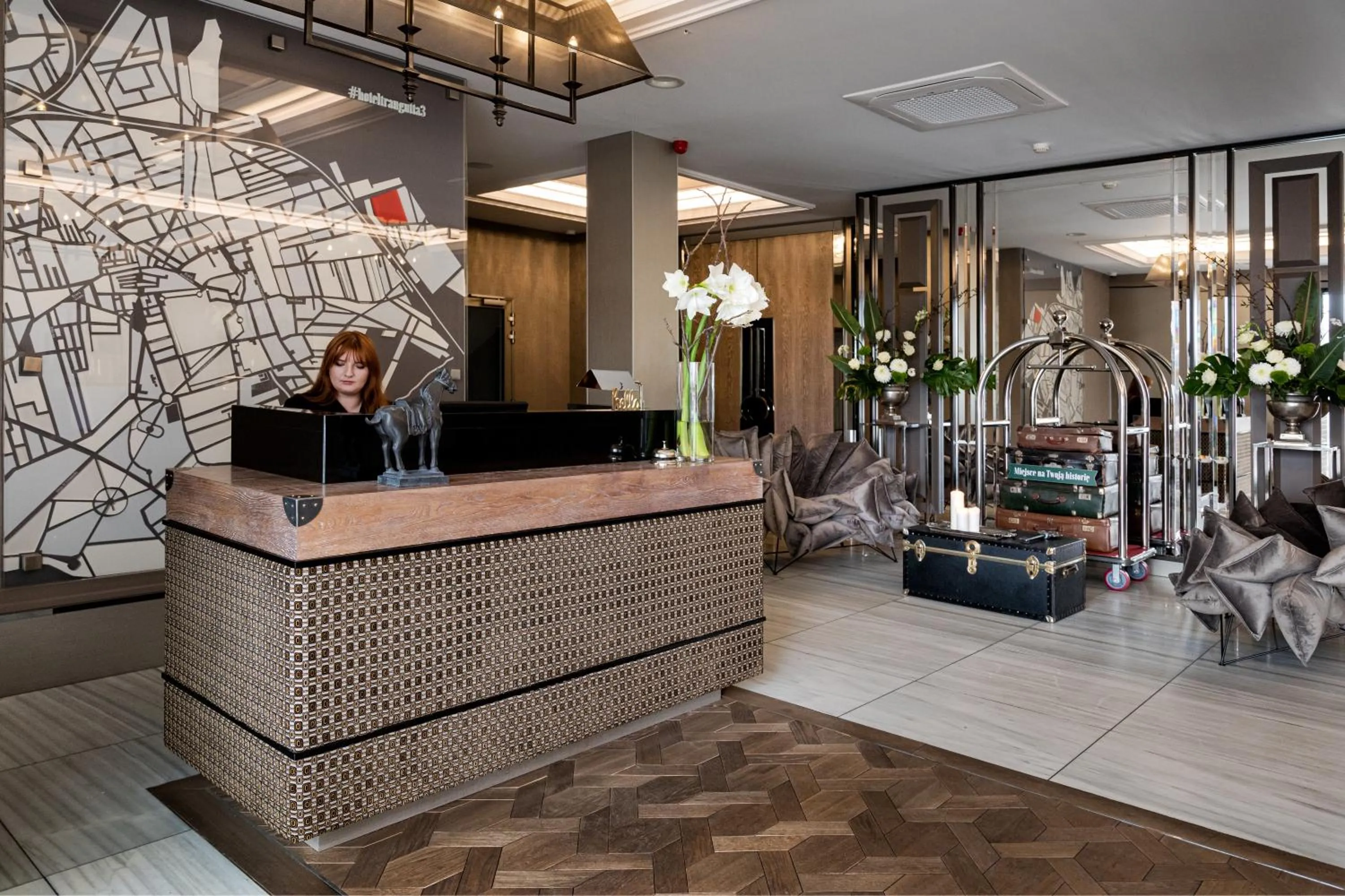 Lobby or reception in Hotel Traugutta3