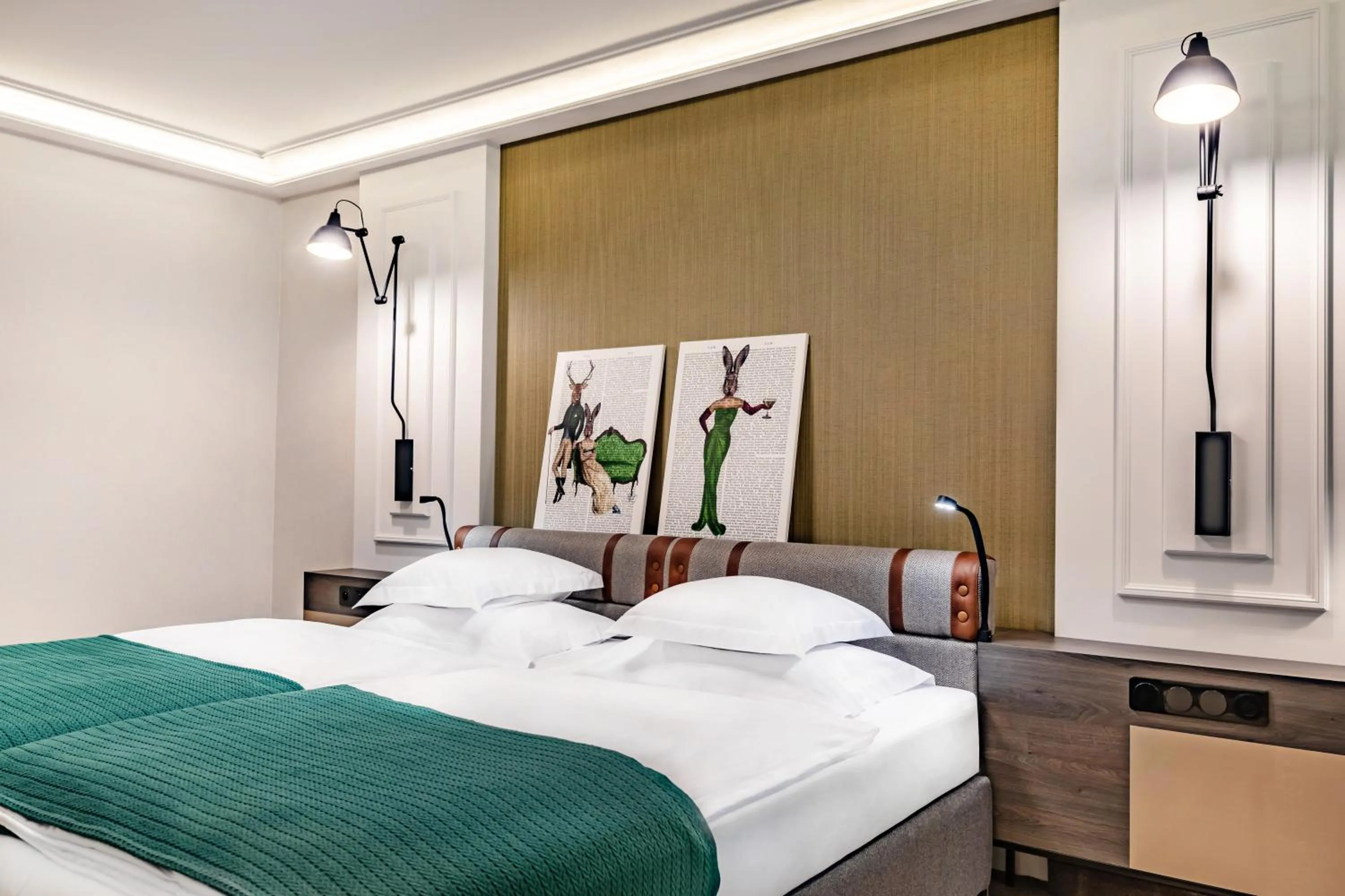 Bed in Hotel Traugutta3