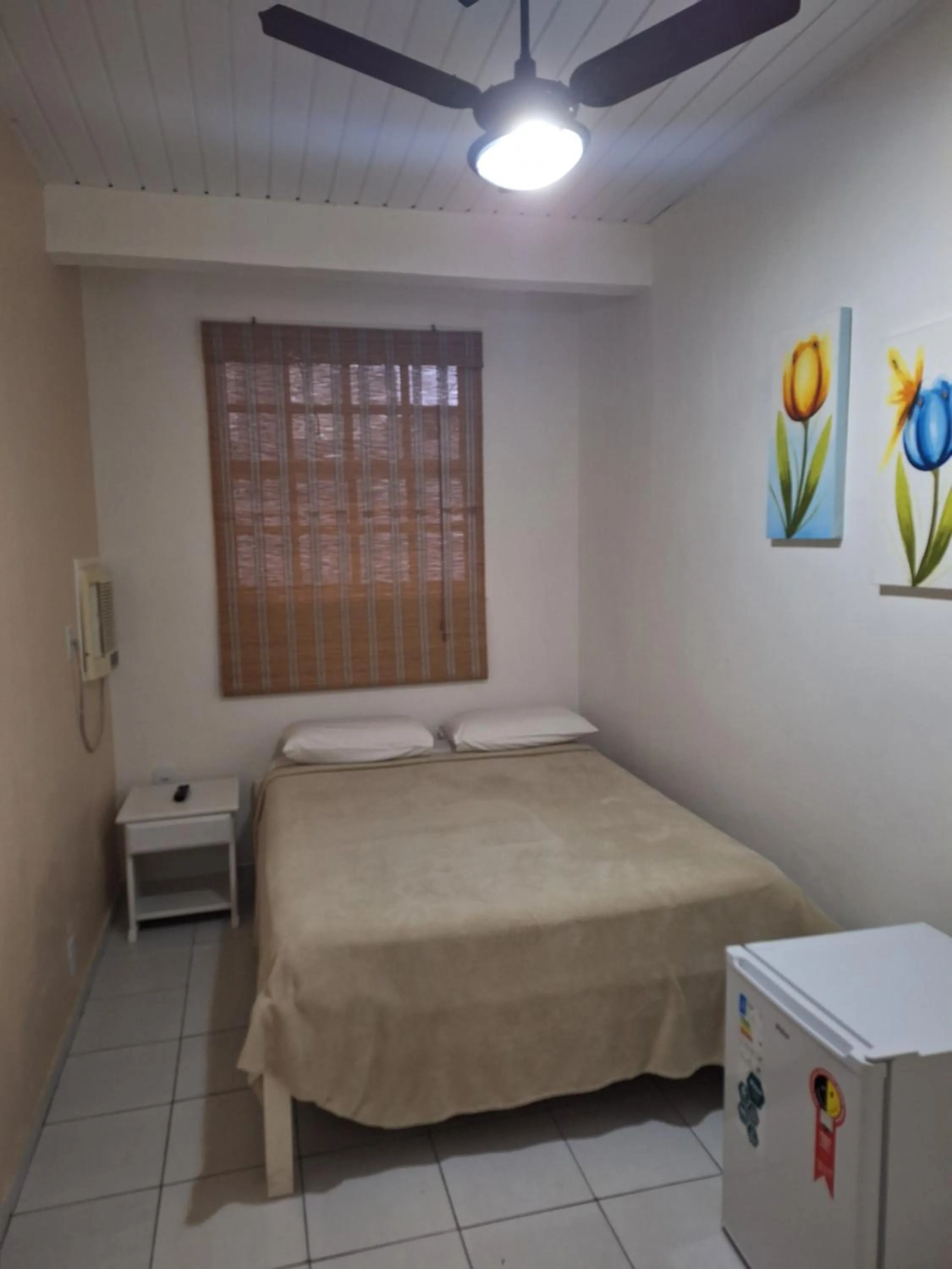 Bed in Pousada Areias Brancas