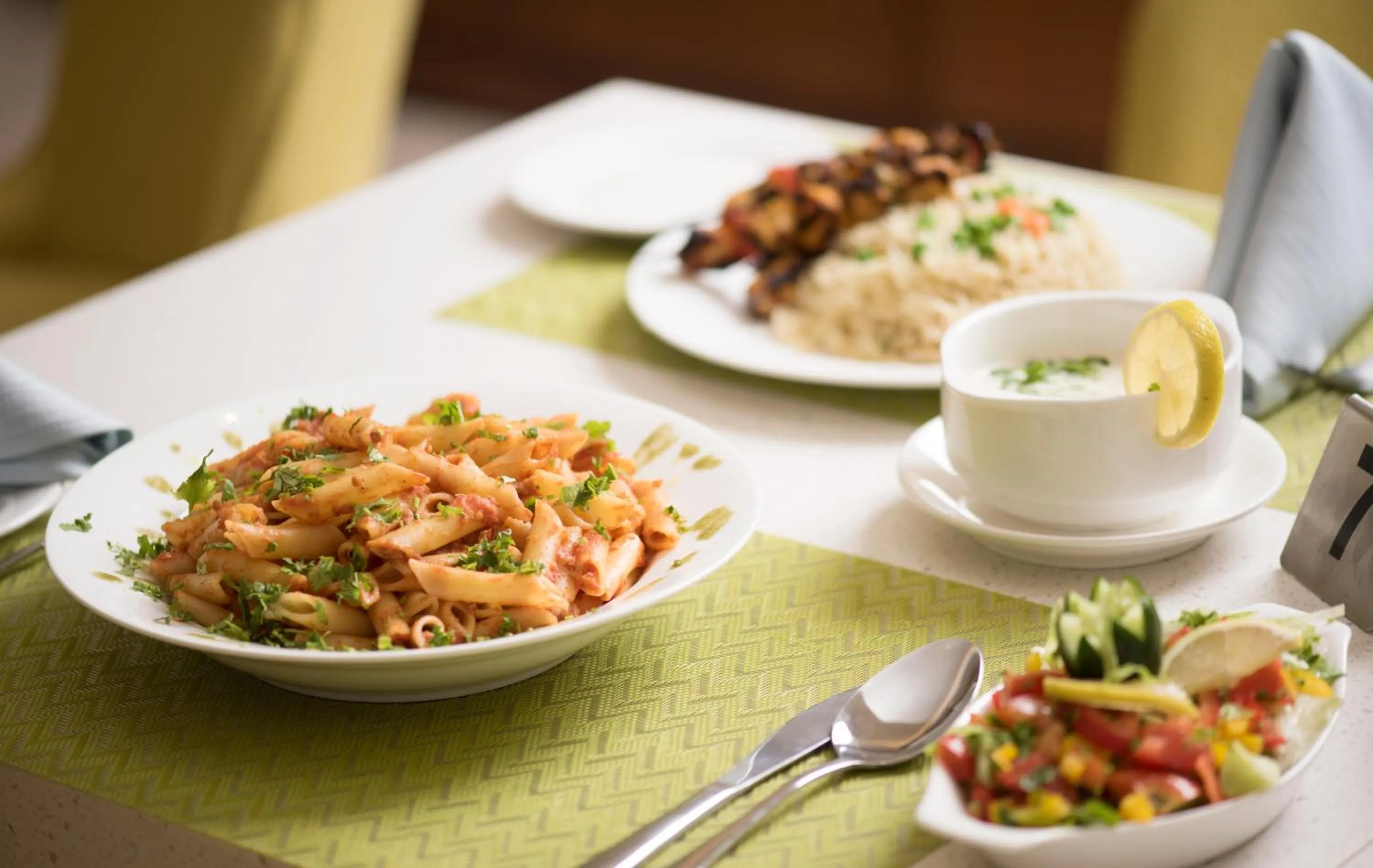 Food close-up in Taj Al Worood