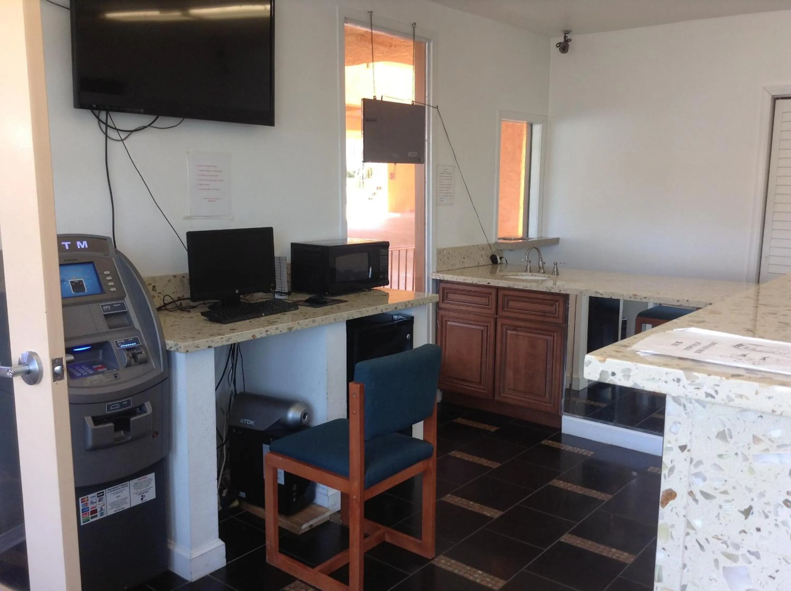 TV/Entertainment Center in Coast Motel