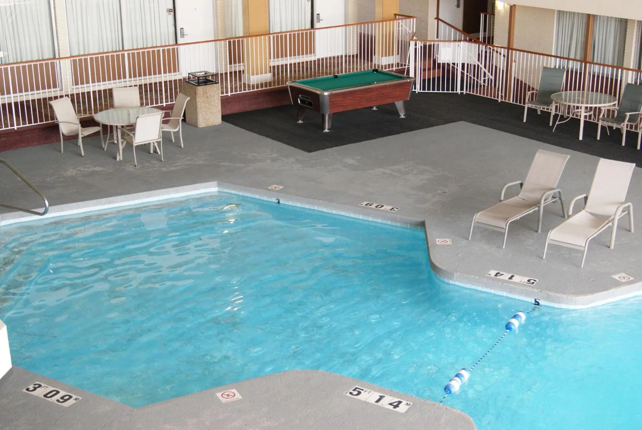 Pool view in Motel 6 Hastings NE