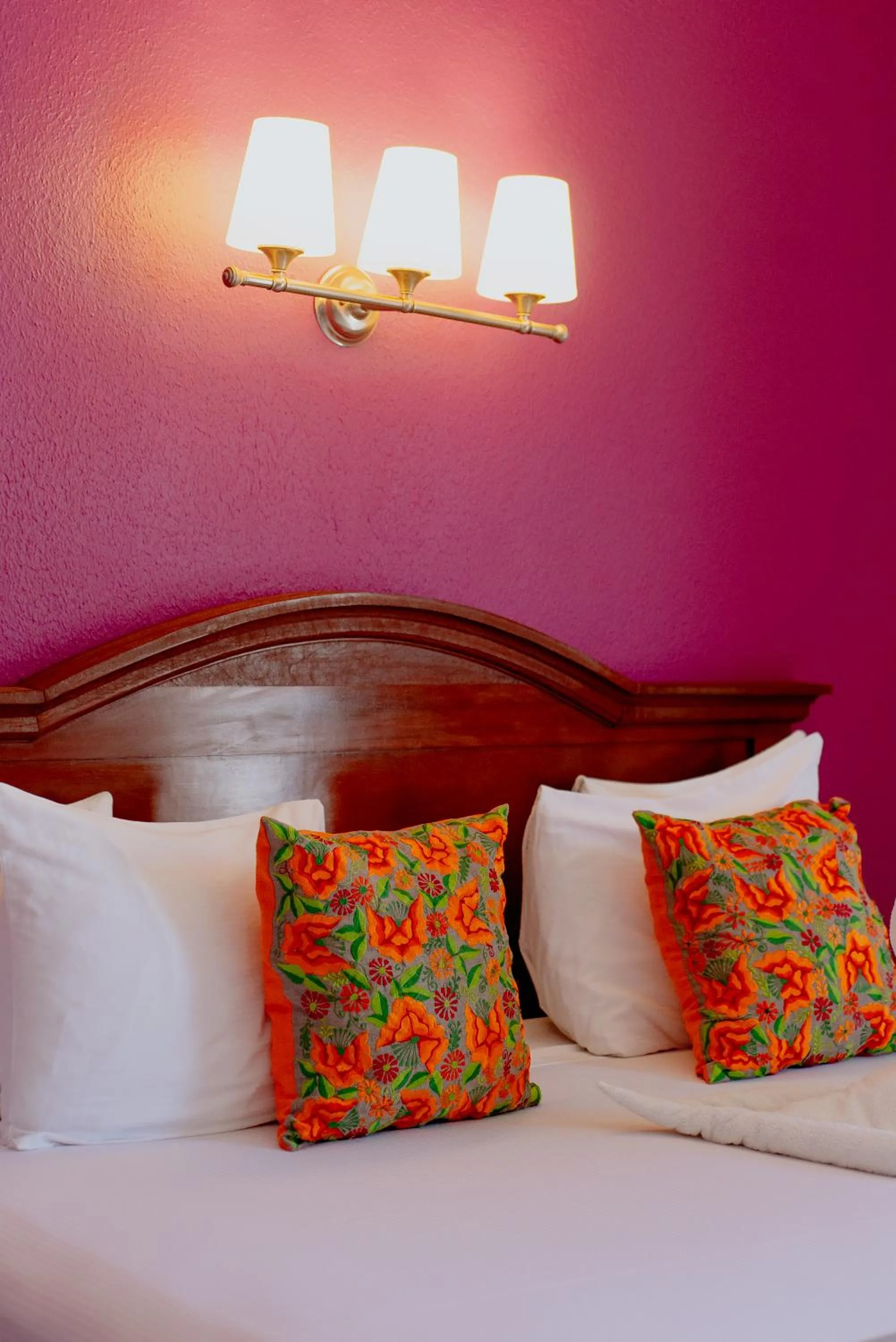 Bed in Hotel Plaza Campeche