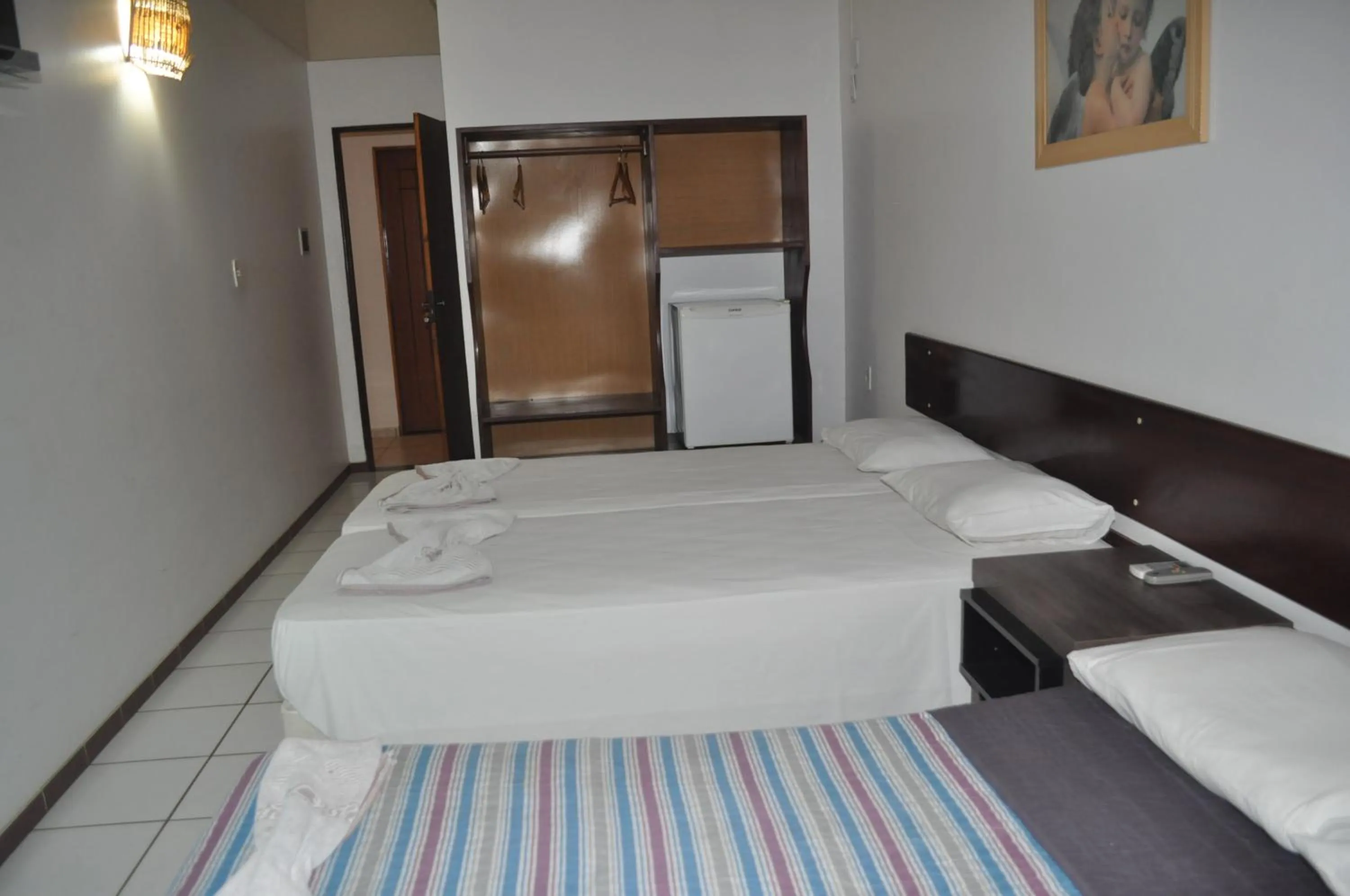 Bed in Hotel Pousada Paraíso das Águas