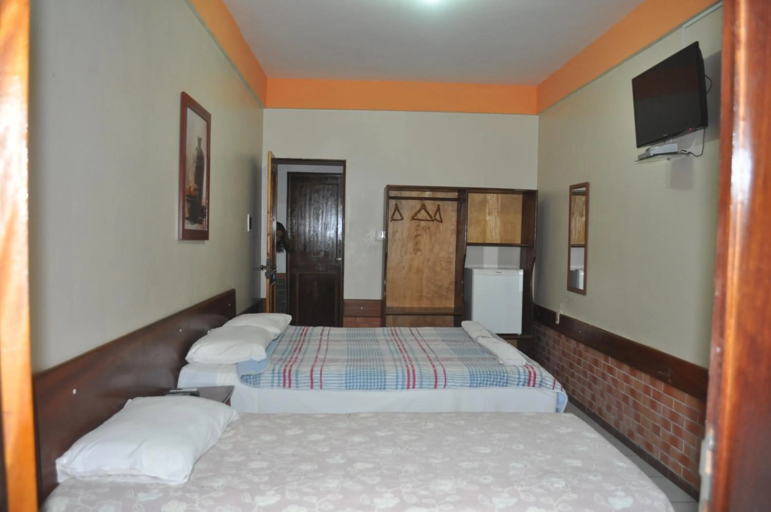 Bed in Hotel Pousada Paraíso das Águas