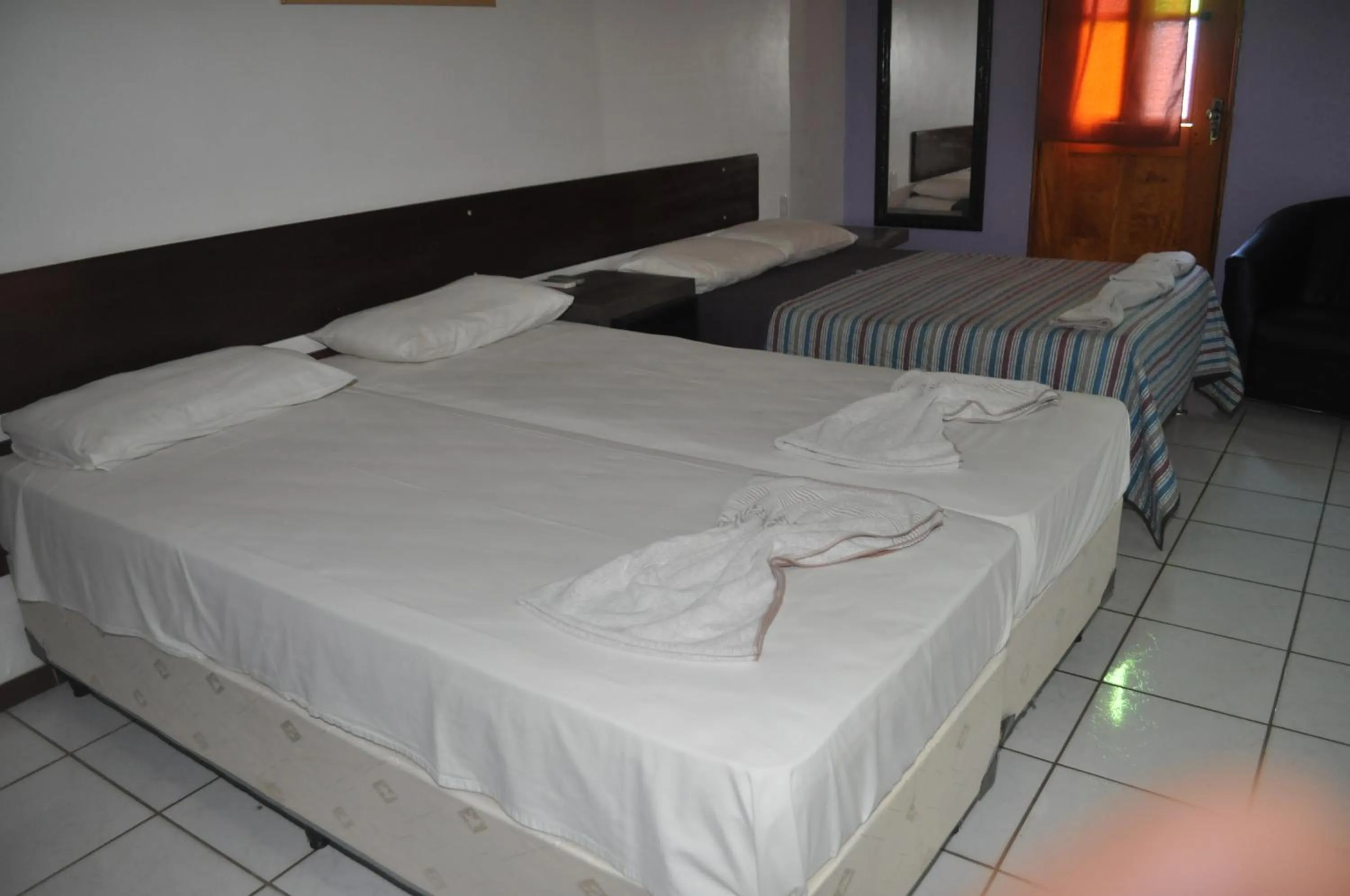 Bed in Hotel Pousada Paraíso das Águas
