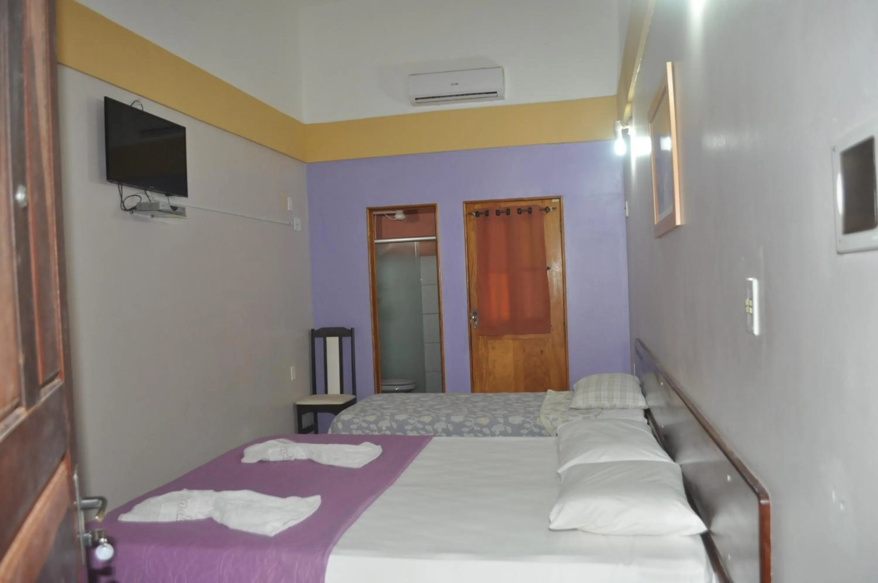 Bed in Hotel Pousada Paraíso das Águas