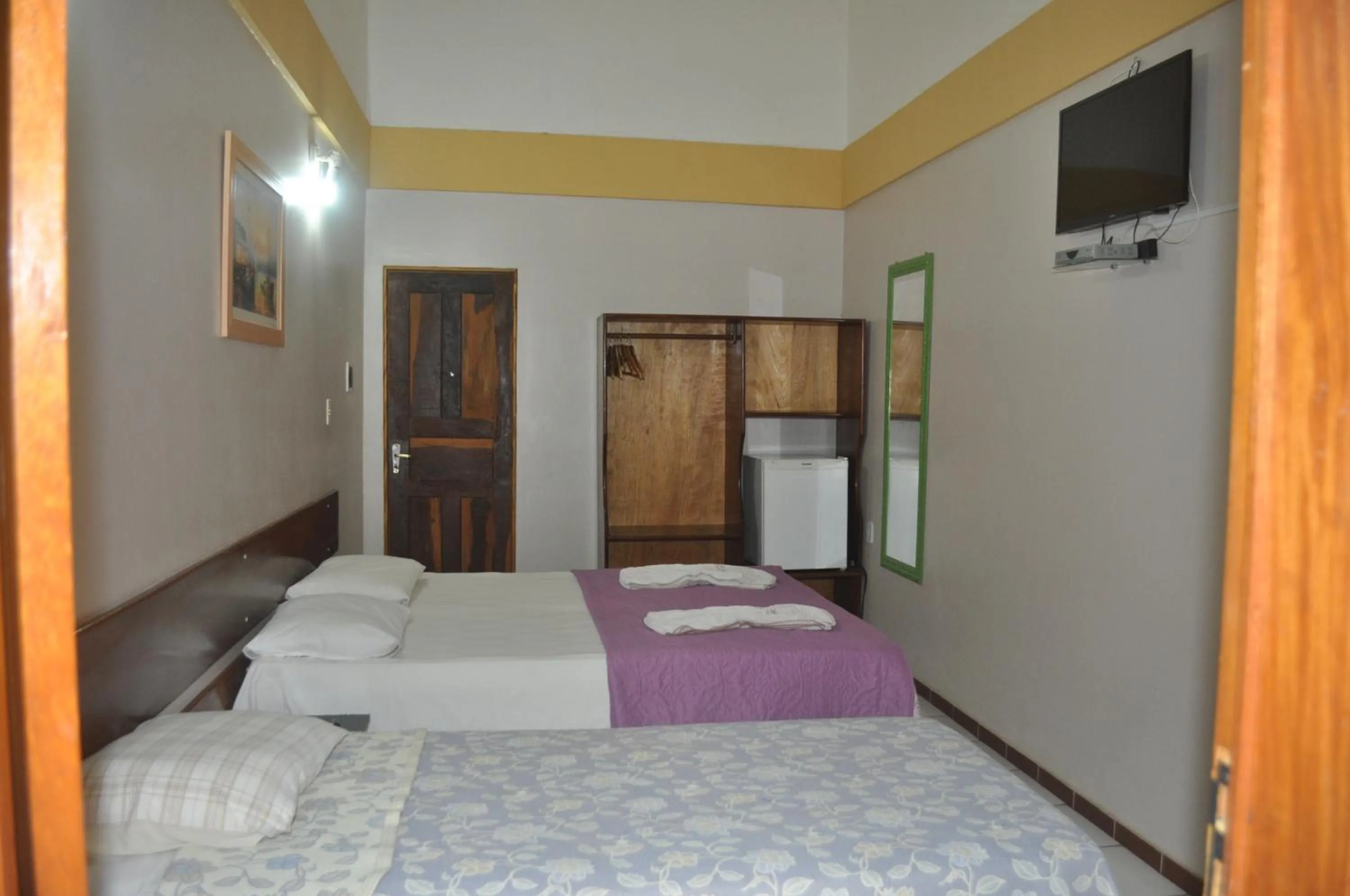 Bed in Hotel Pousada Paraíso das Águas