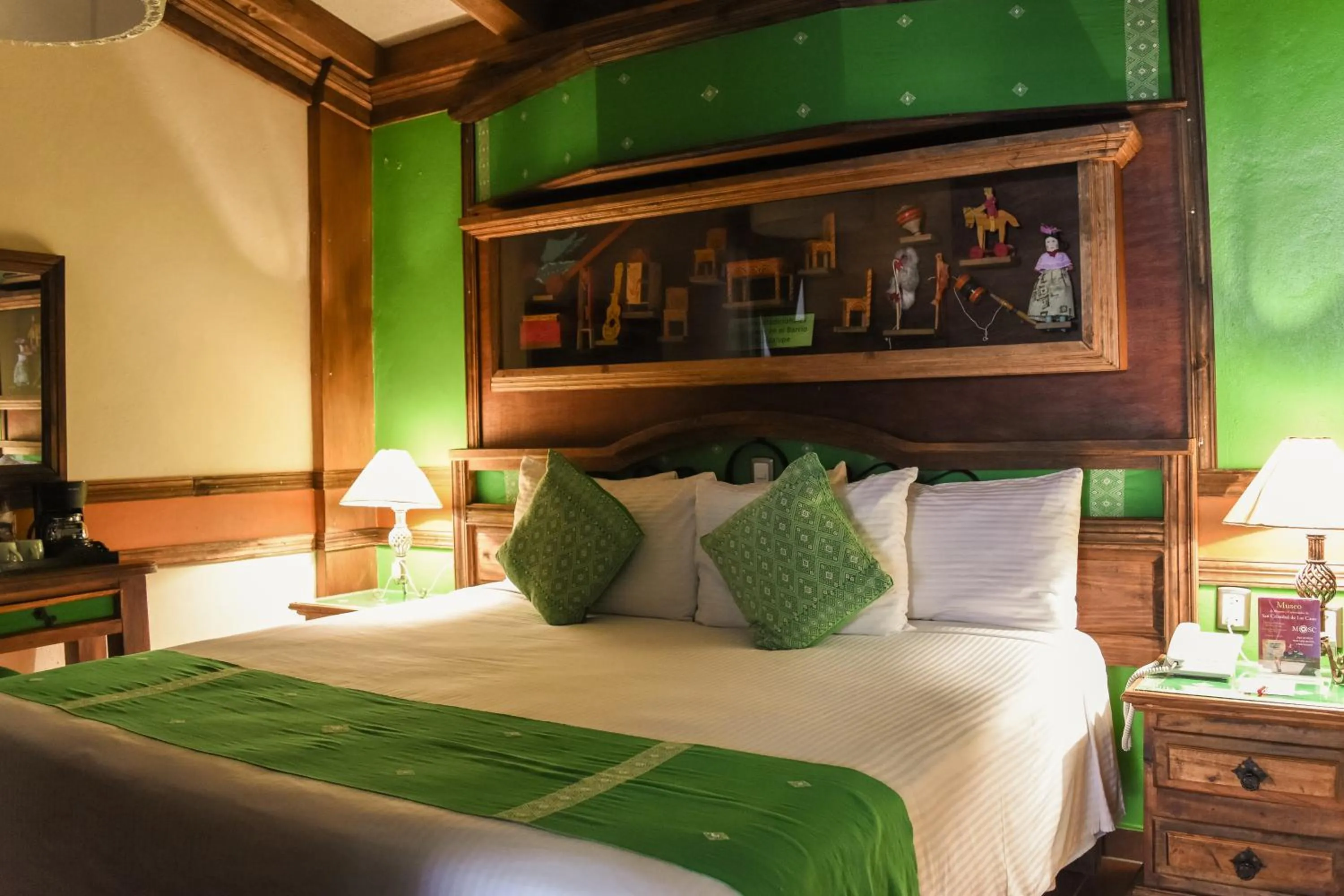 Bed in Nuestras Raíces Hotel - Museo - Restaurante