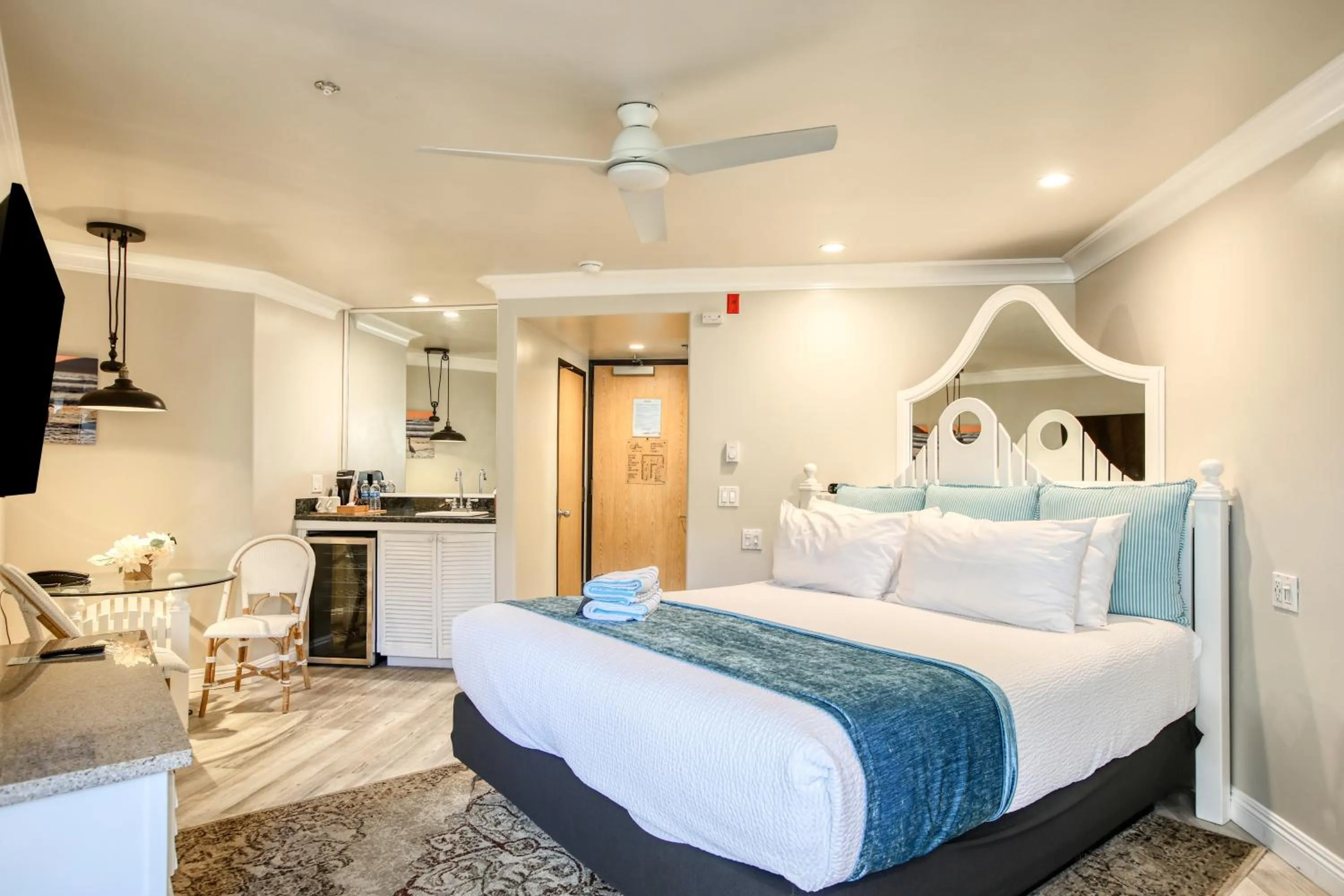 Bed in SeaVenture Beach Hotel