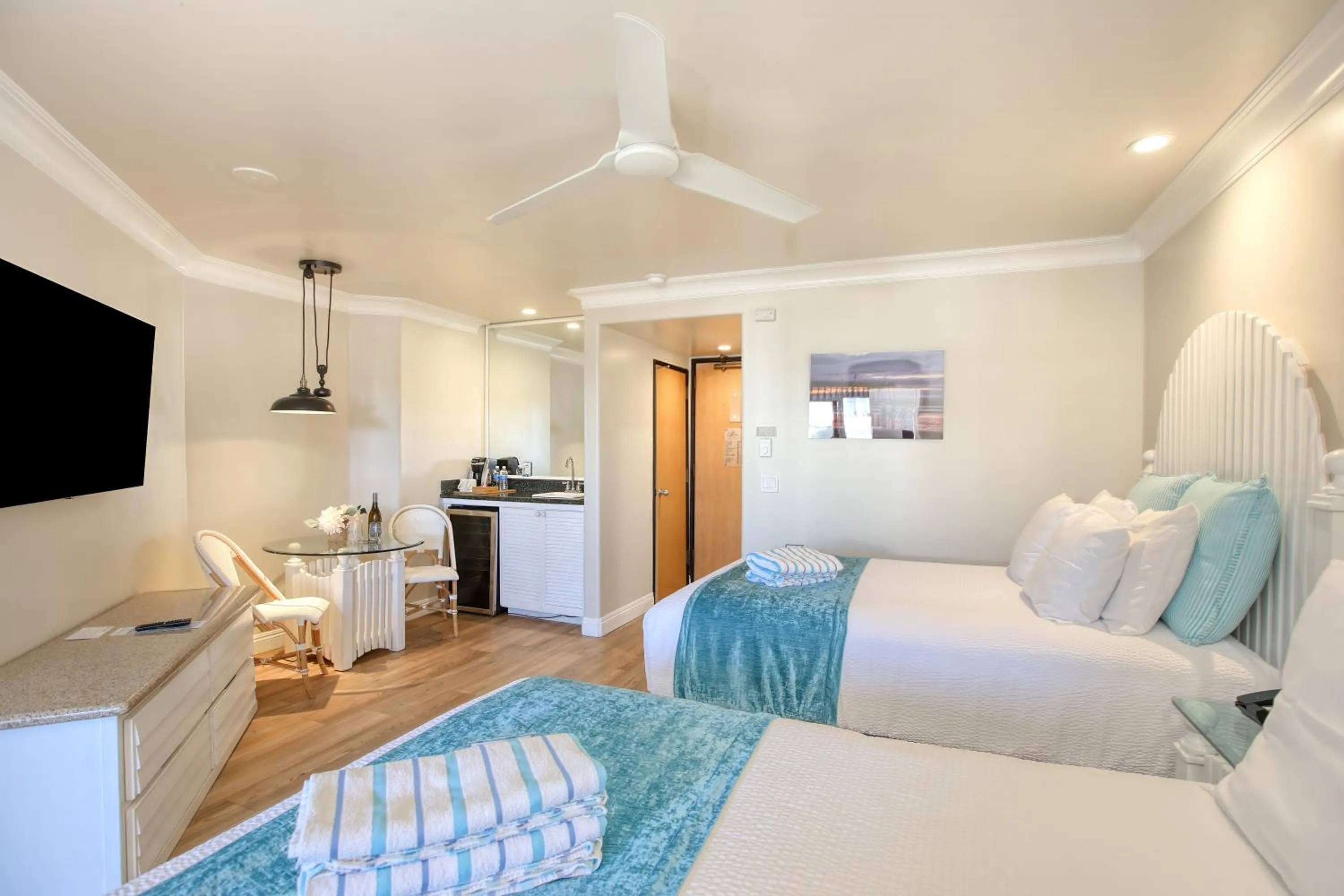 Bed in SeaVenture Beach Hotel