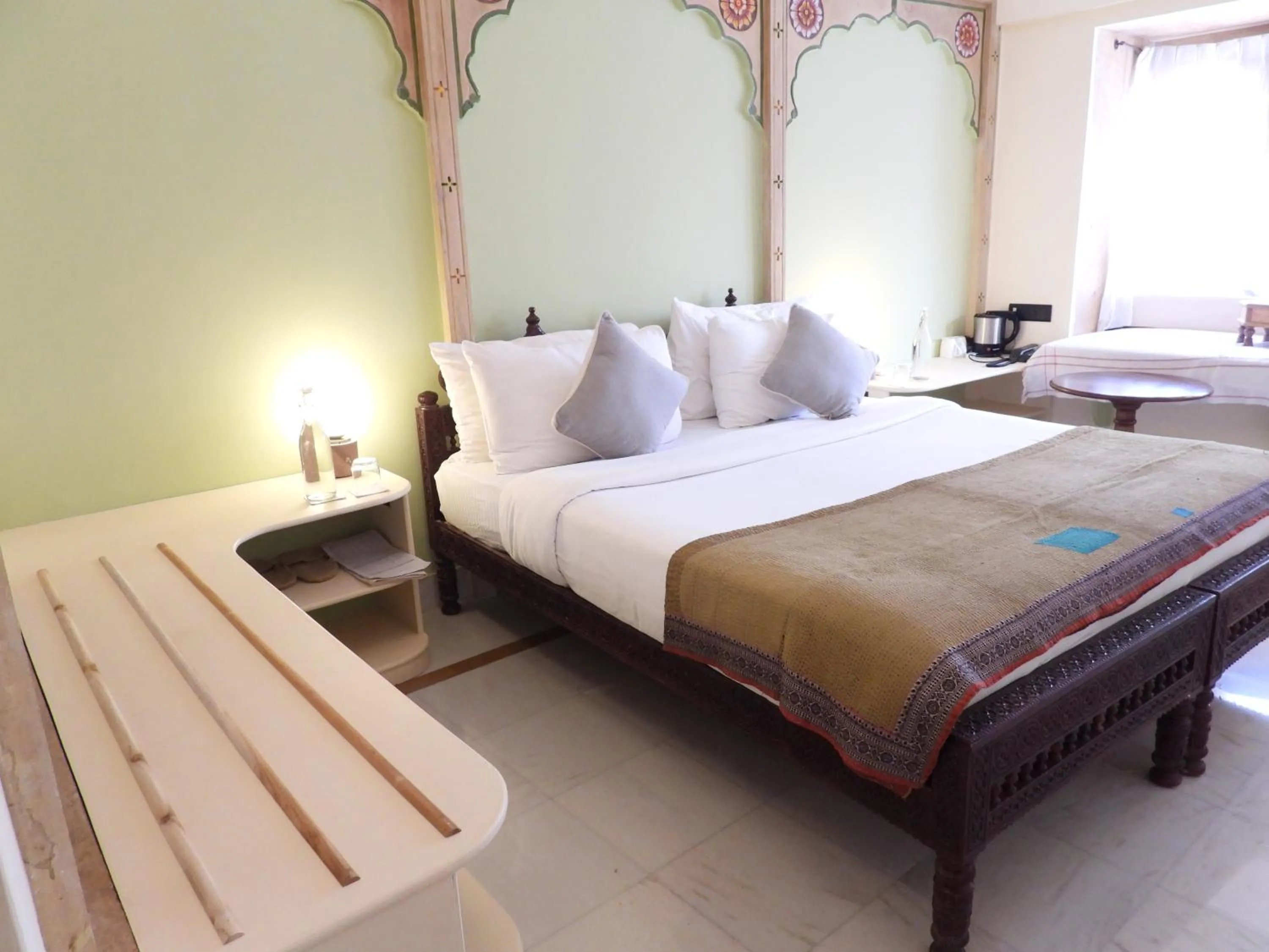 Bed in The Stepwell Hotel