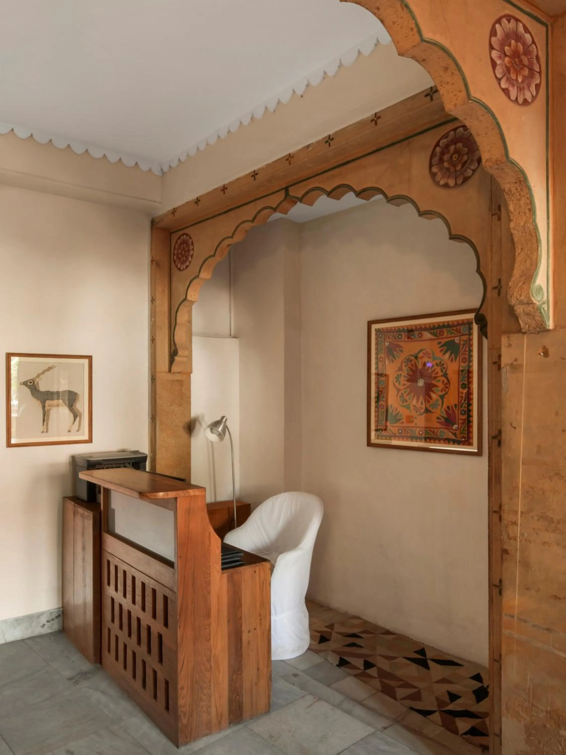 Lobby or reception in The Stepwell Hotel