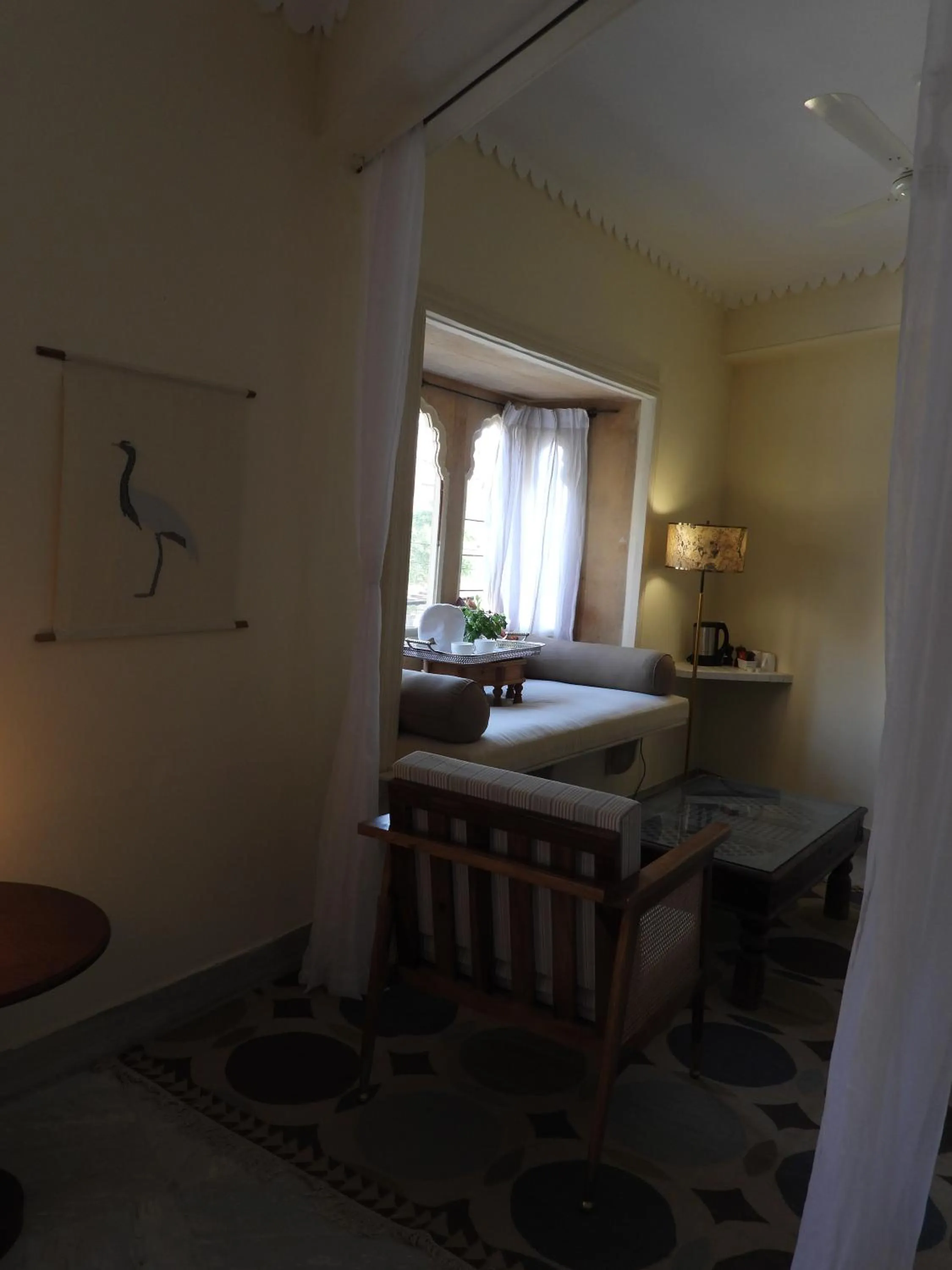 Dining area, Bed in The Stepwell Hotel