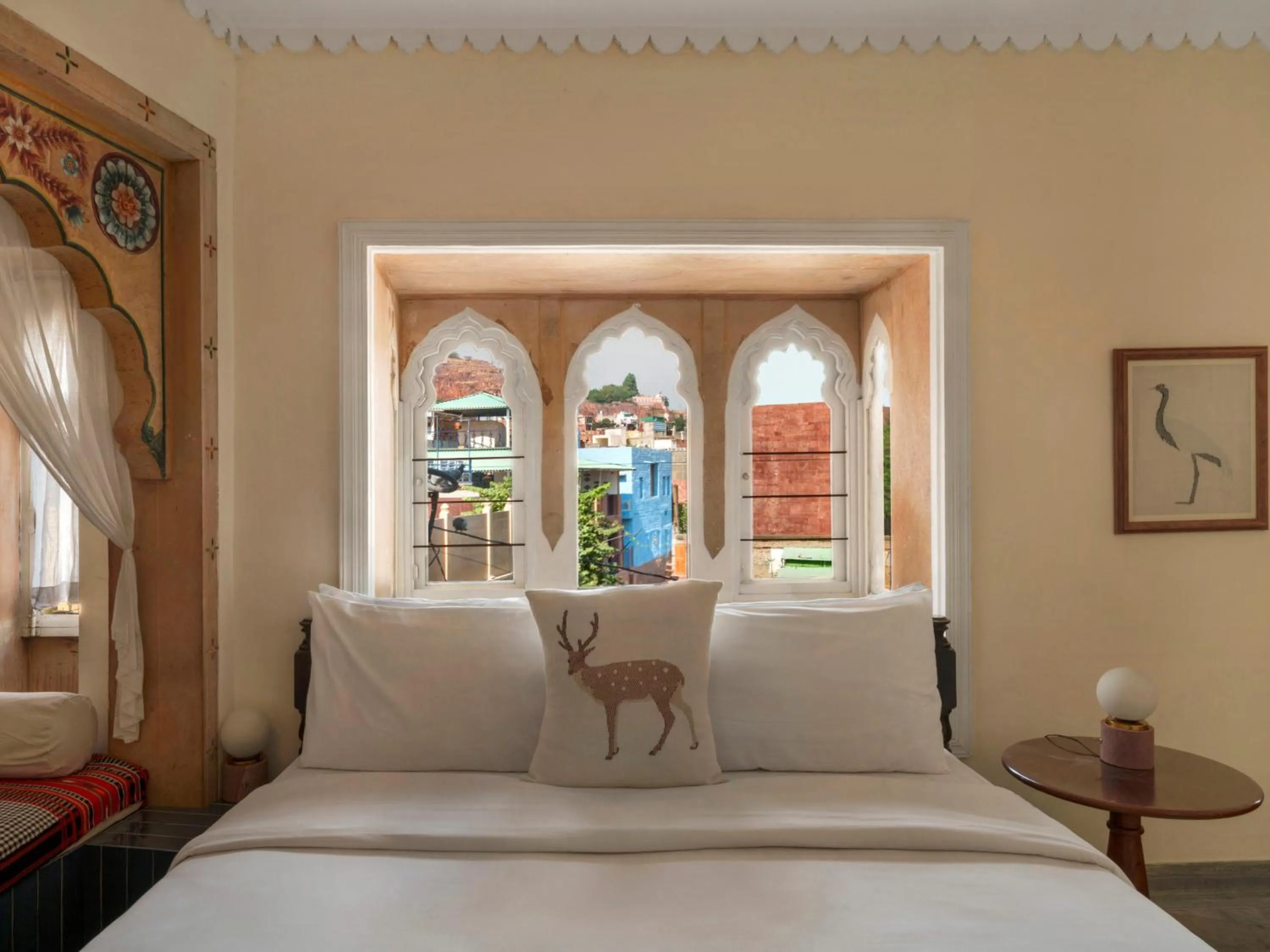 Bed in The Stepwell Hotel