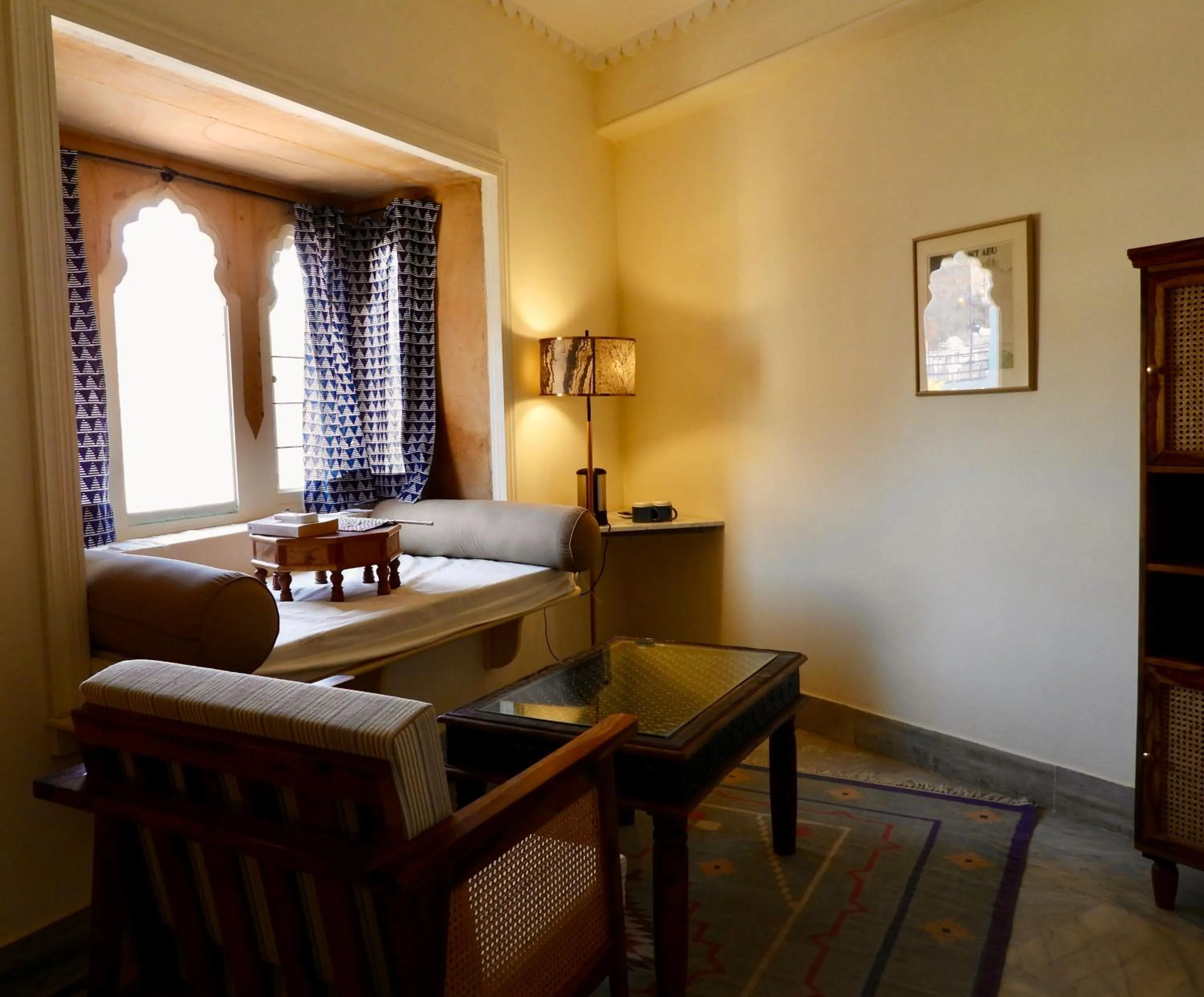 Seating area in The Stepwell Hotel