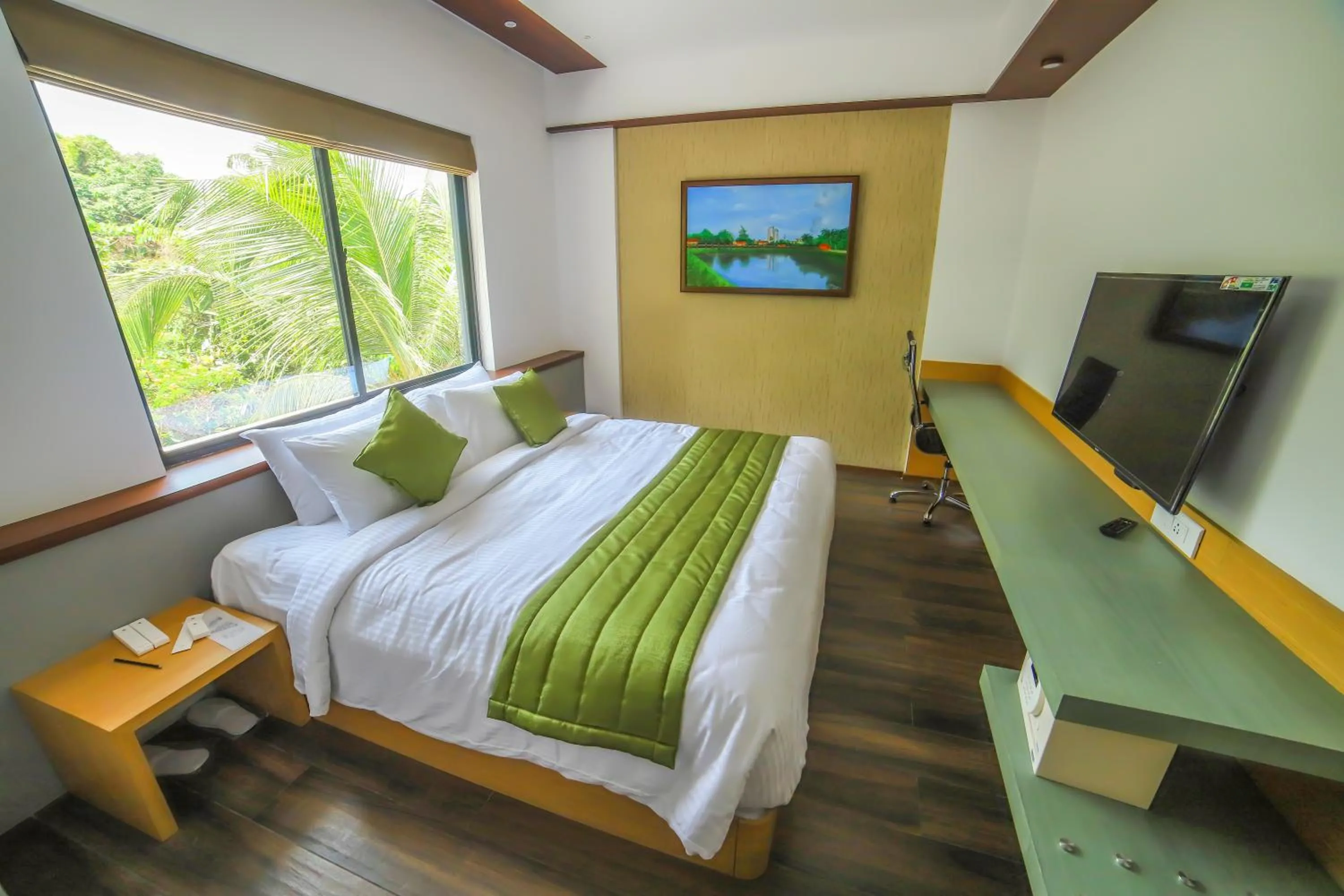 Bed in Hotel Villa Maryam