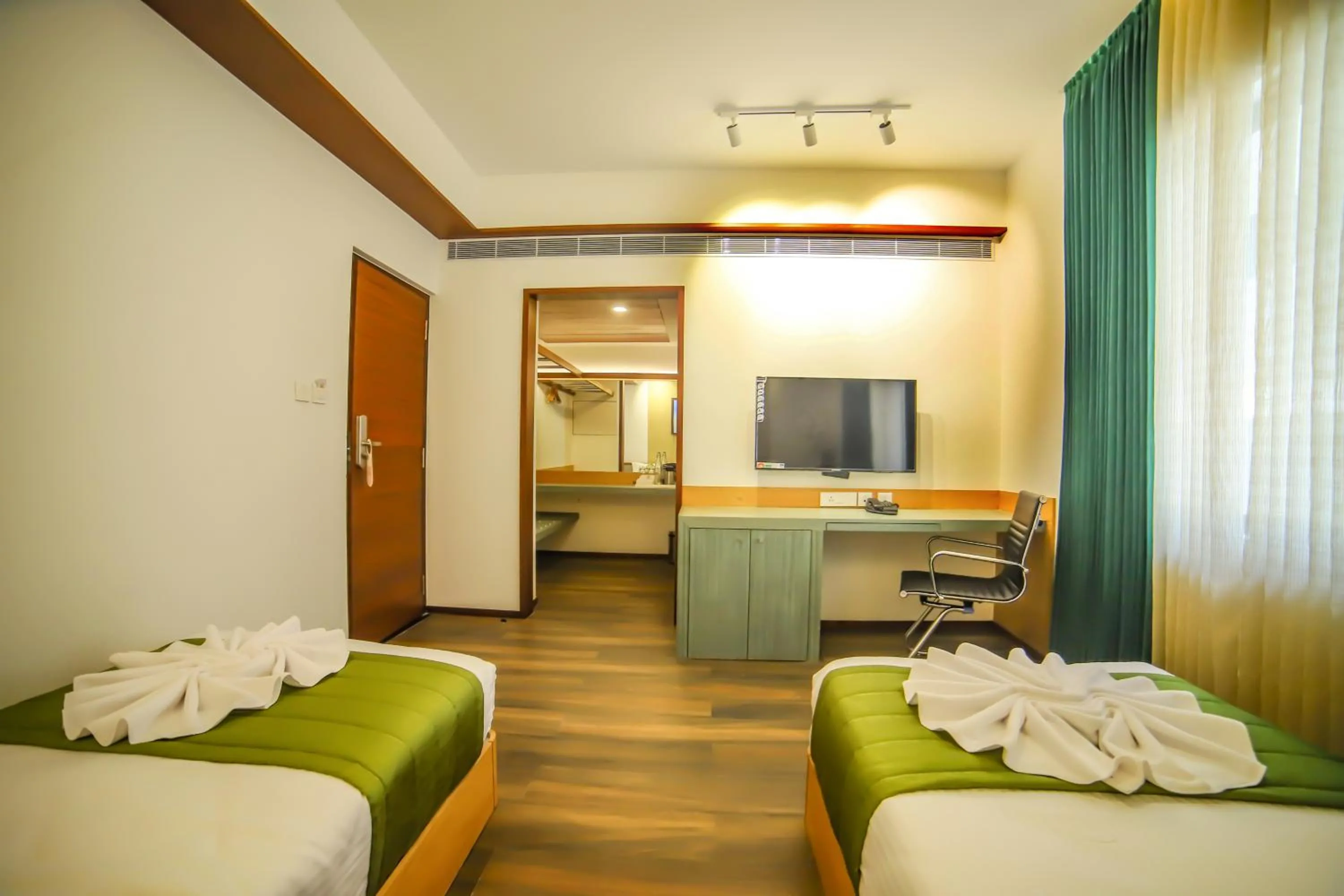 Bed in Hotel Villa Maryam