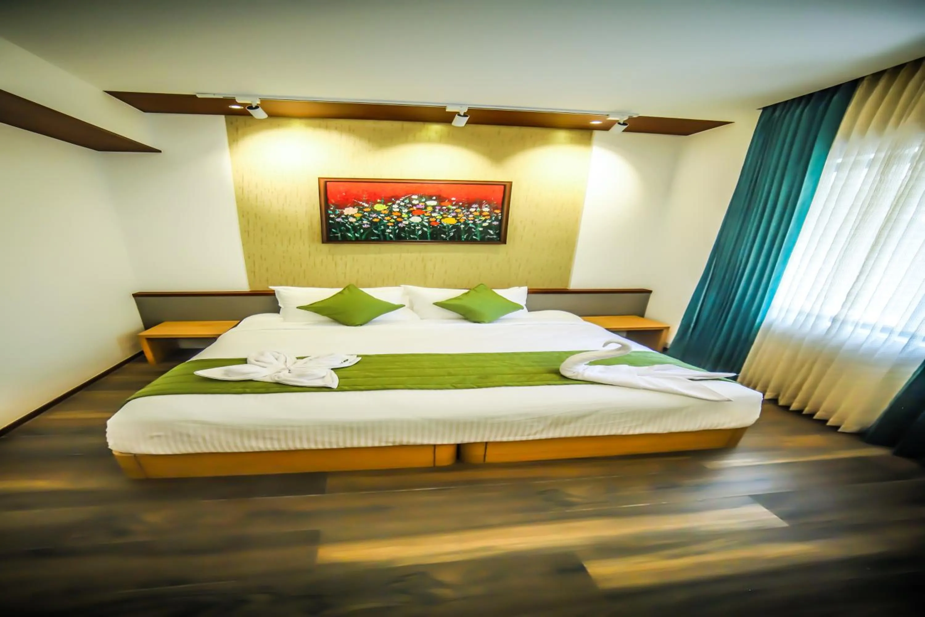 Bed in Hotel Villa Maryam