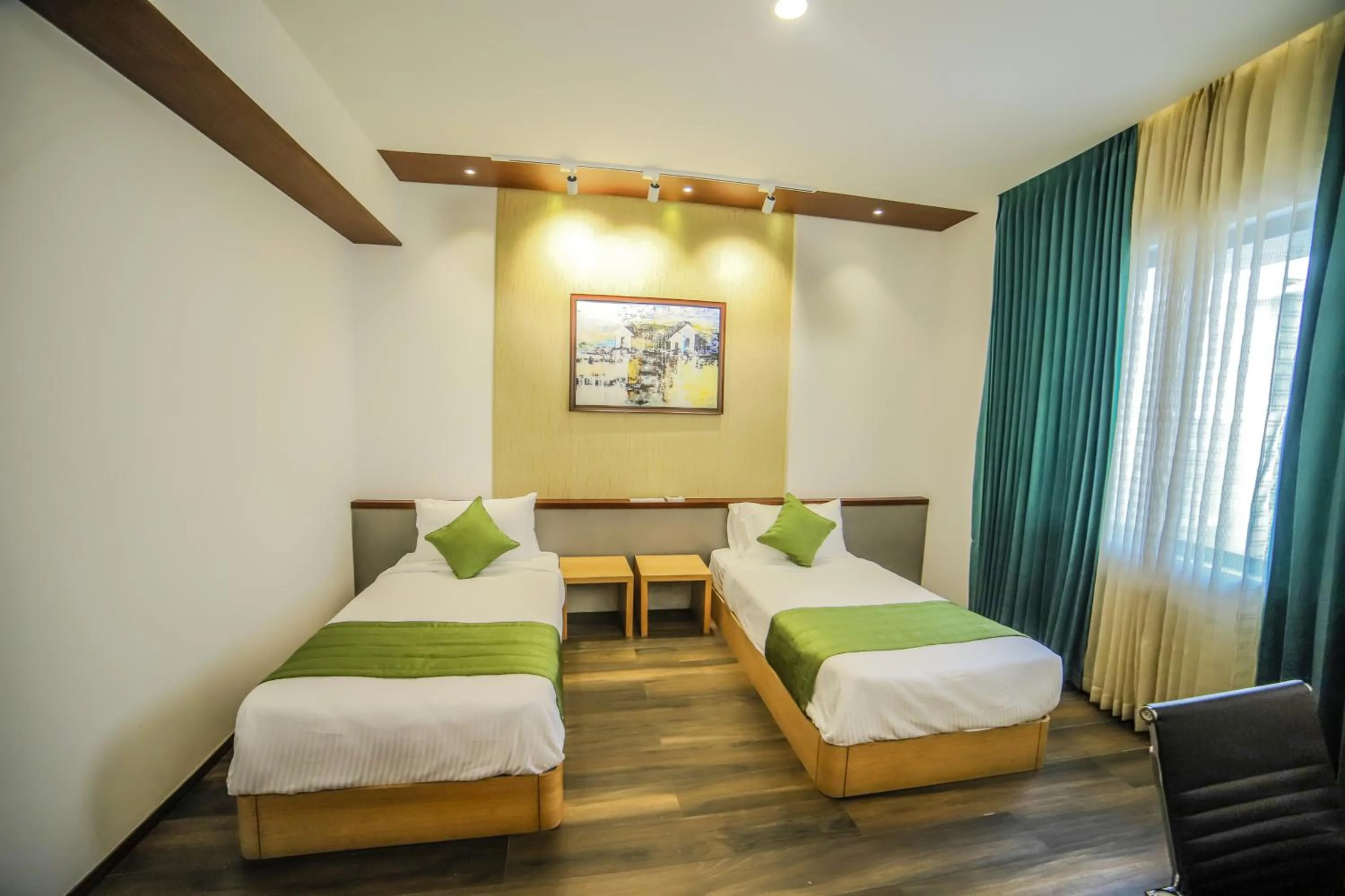 Bed in Hotel Villa Maryam