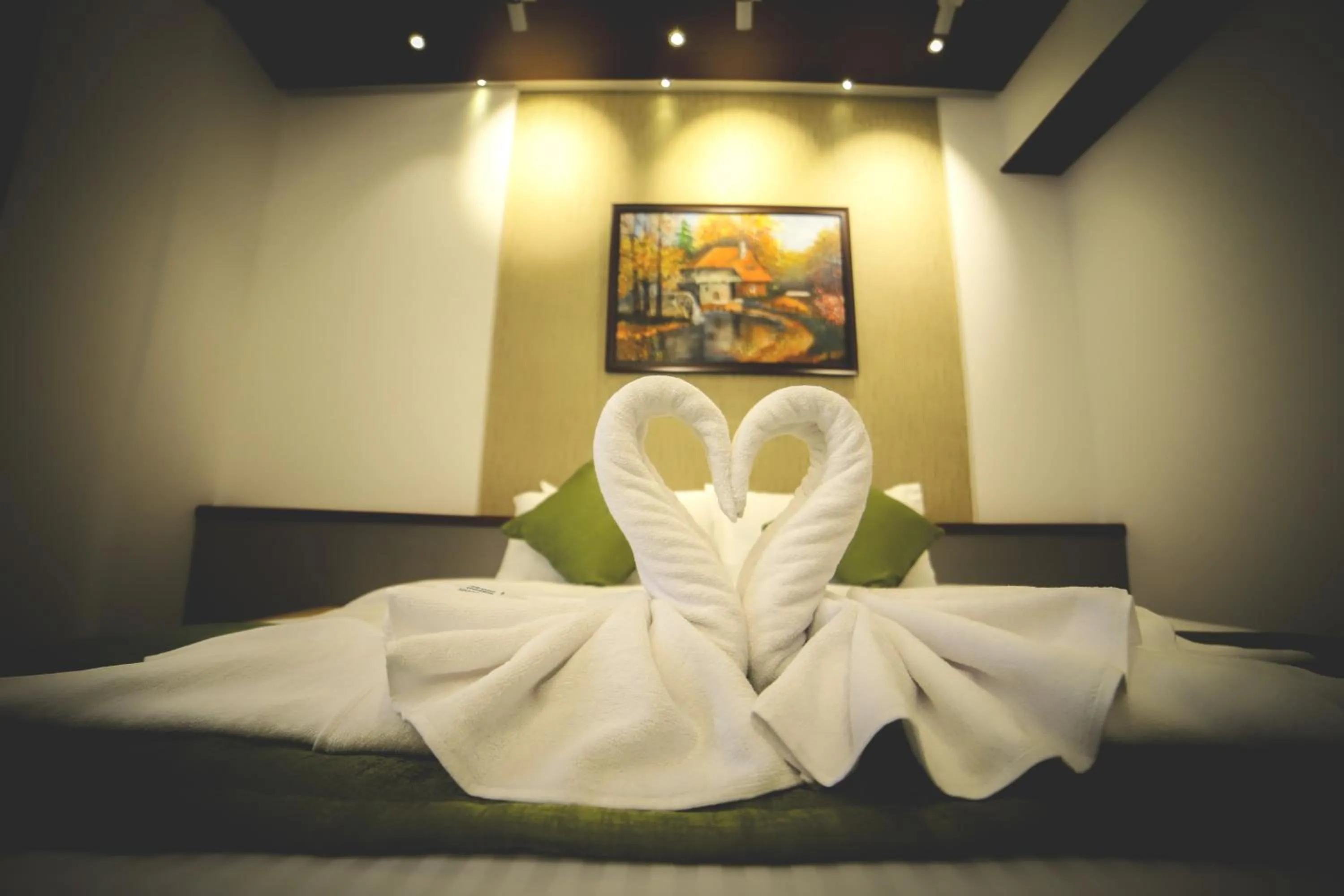 Bed in Hotel Villa Maryam