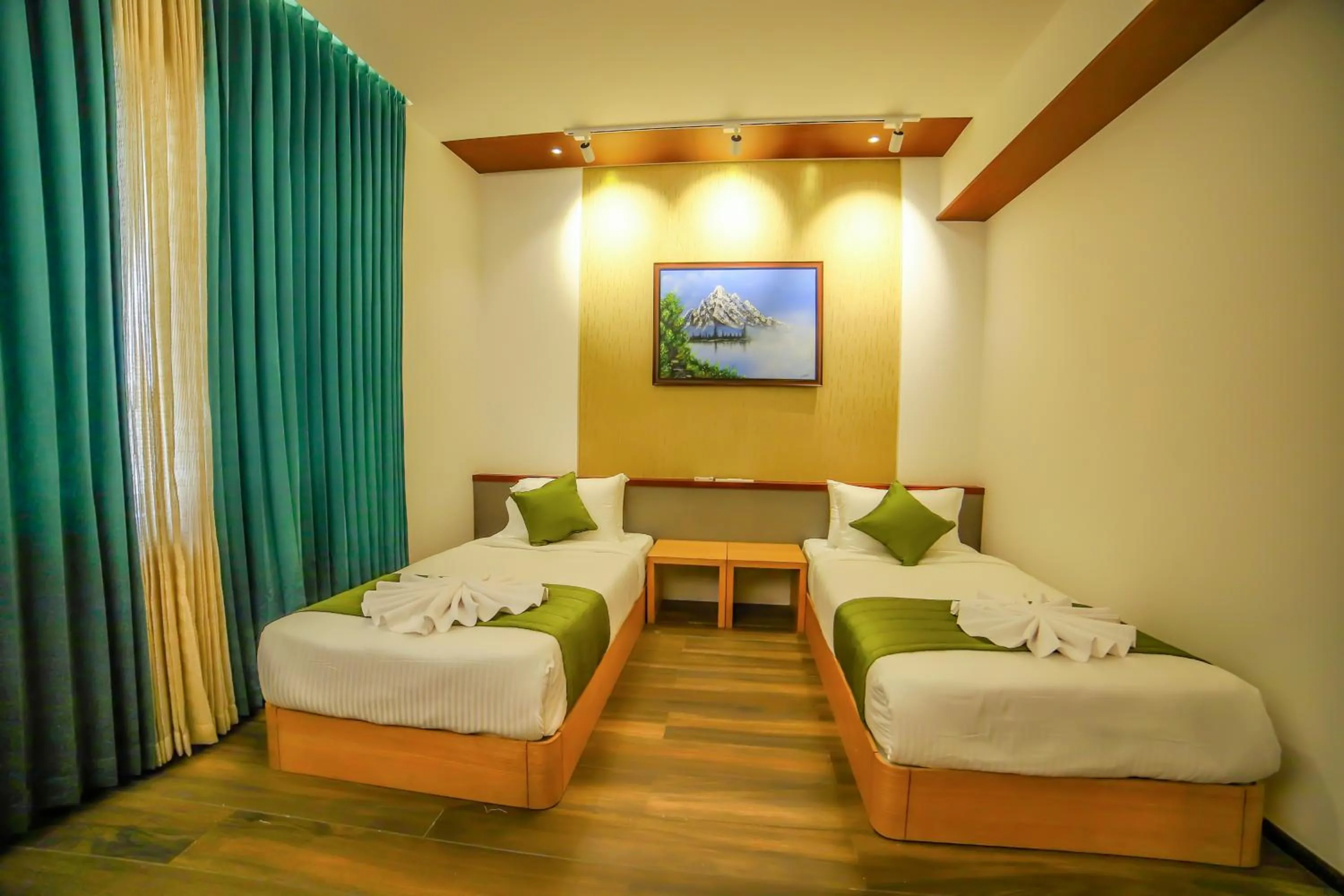 Bed in Hotel Villa Maryam
