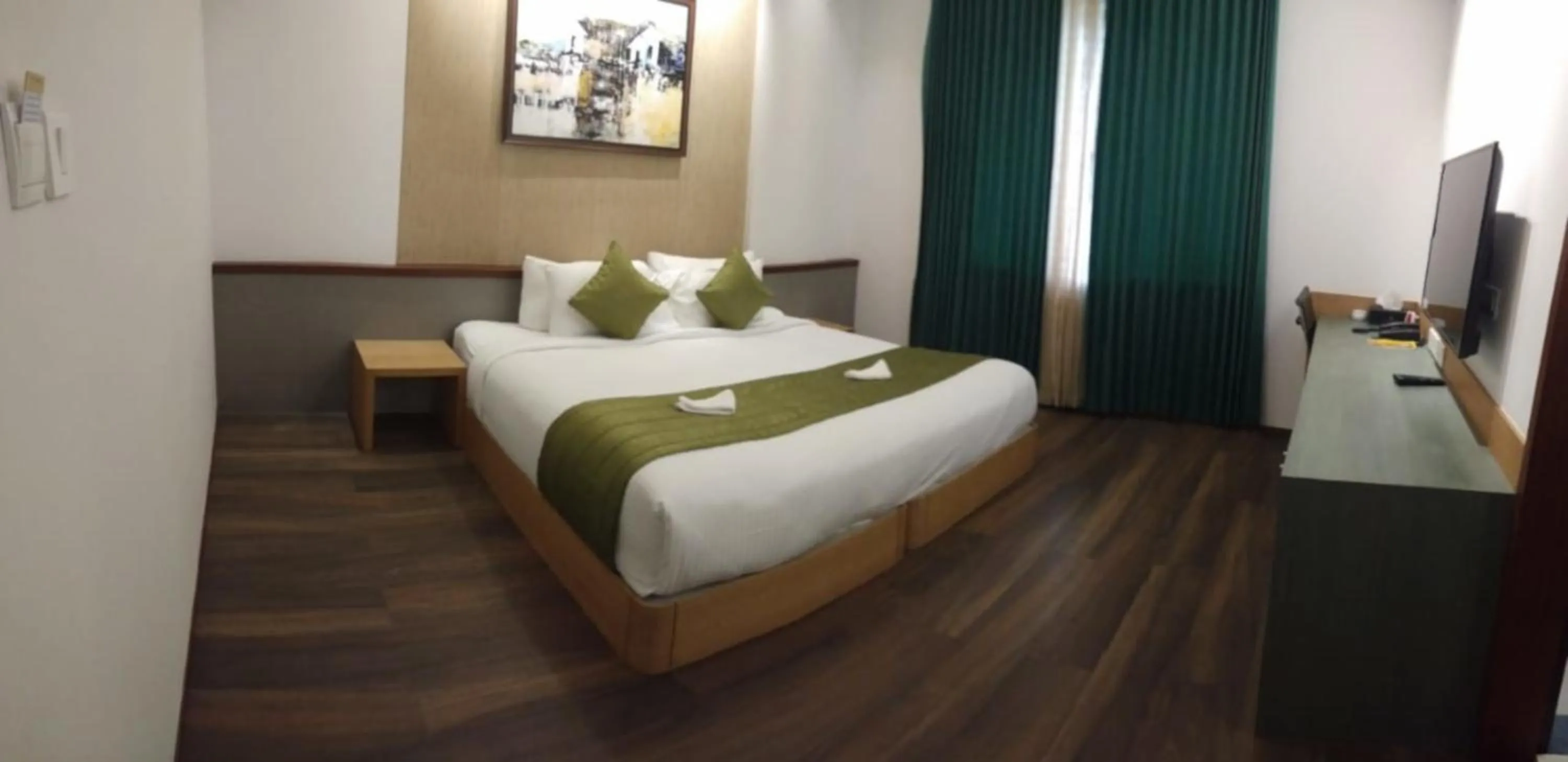Bed in Hotel Villa Maryam