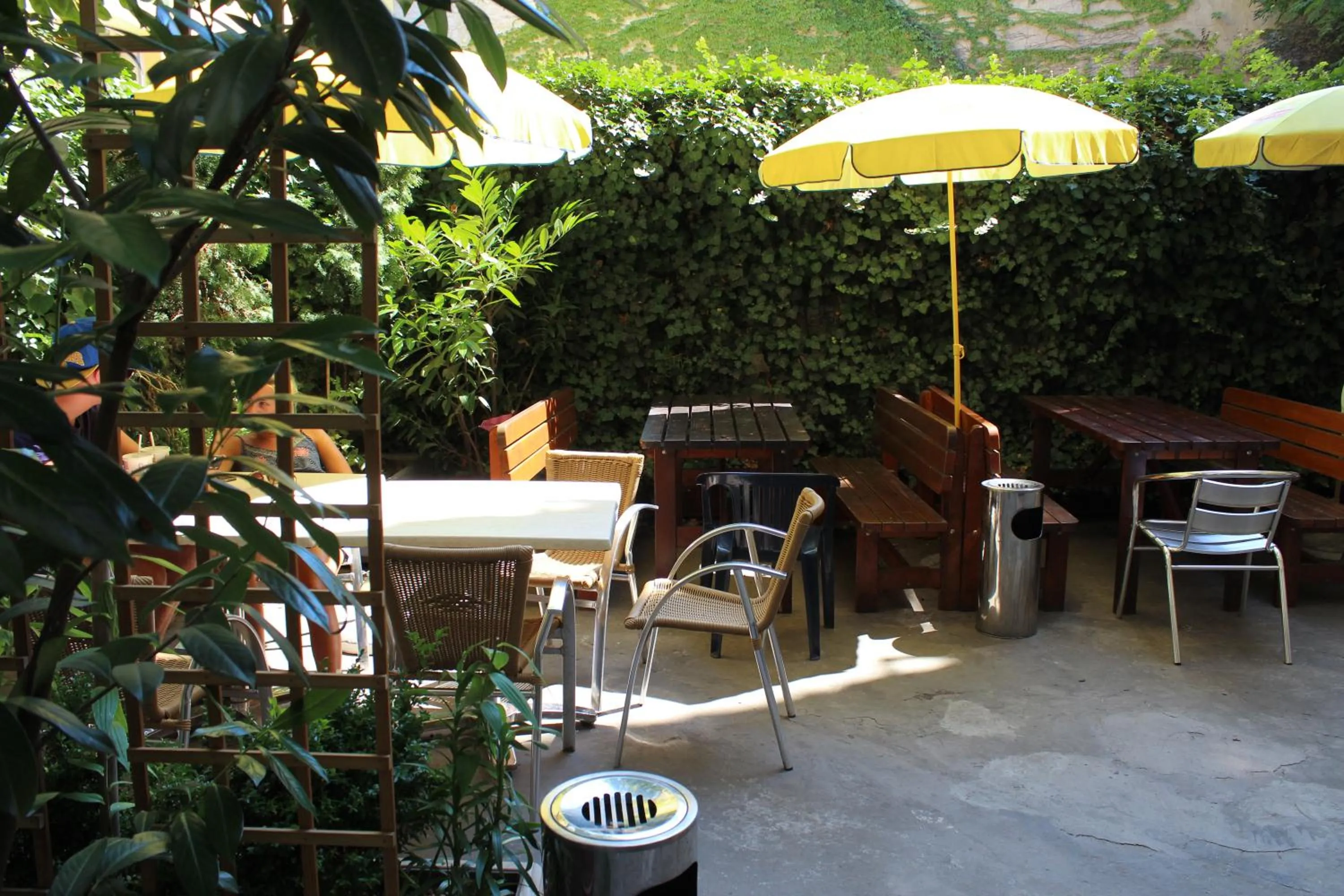 Patio in Westend City Hostel