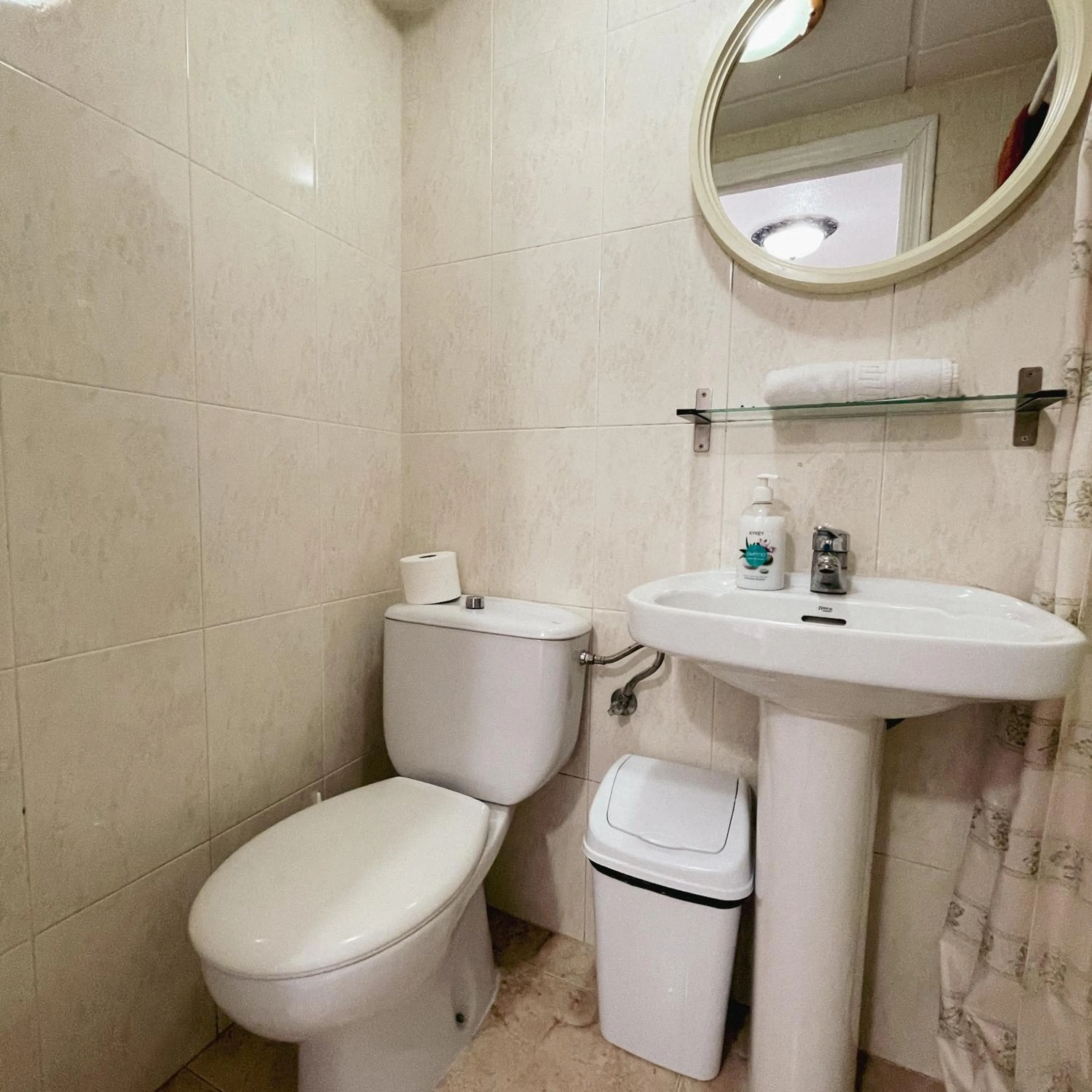 Bathroom in HOSTAL MONREAL