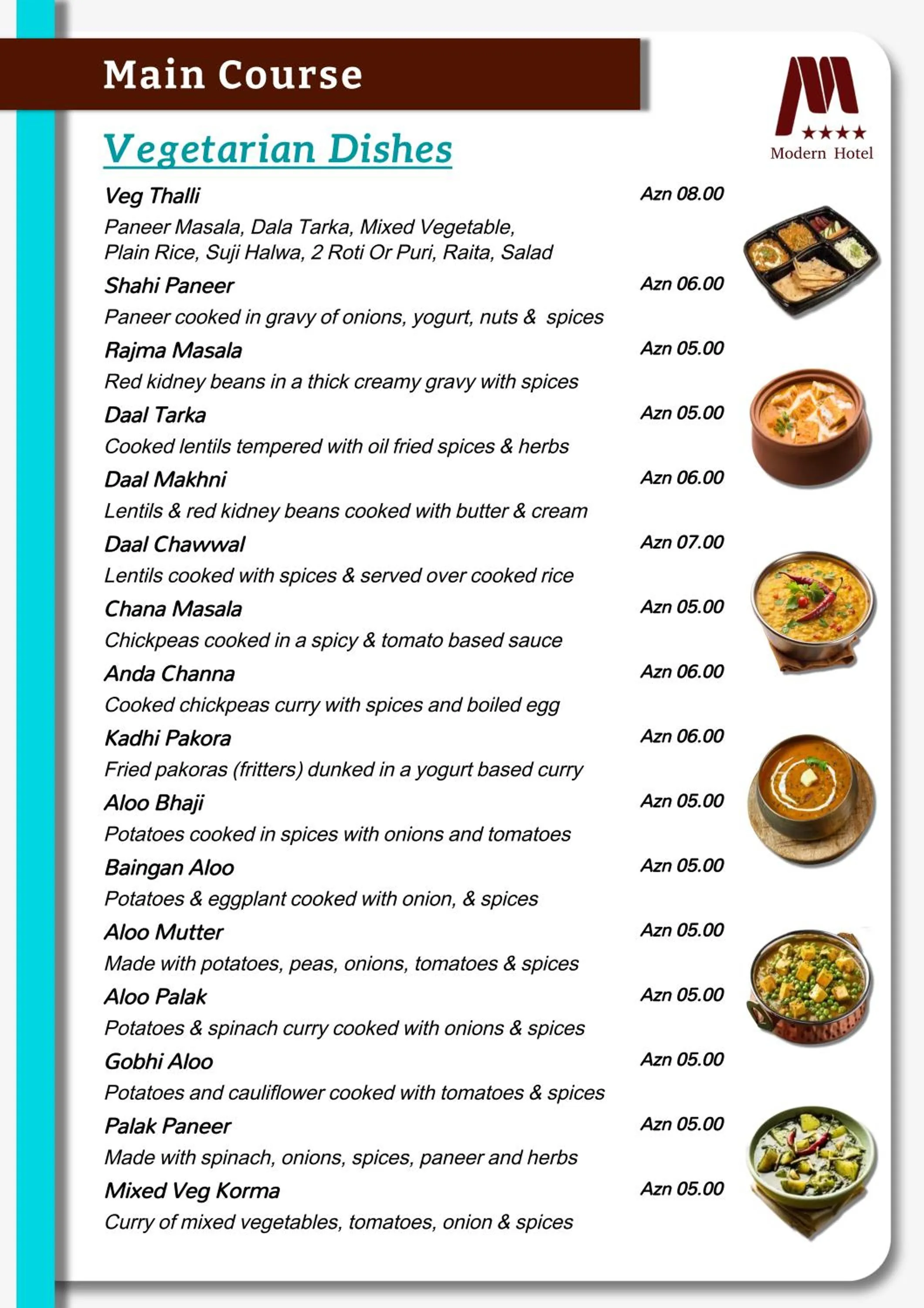 Food in Modern Hotel Baku