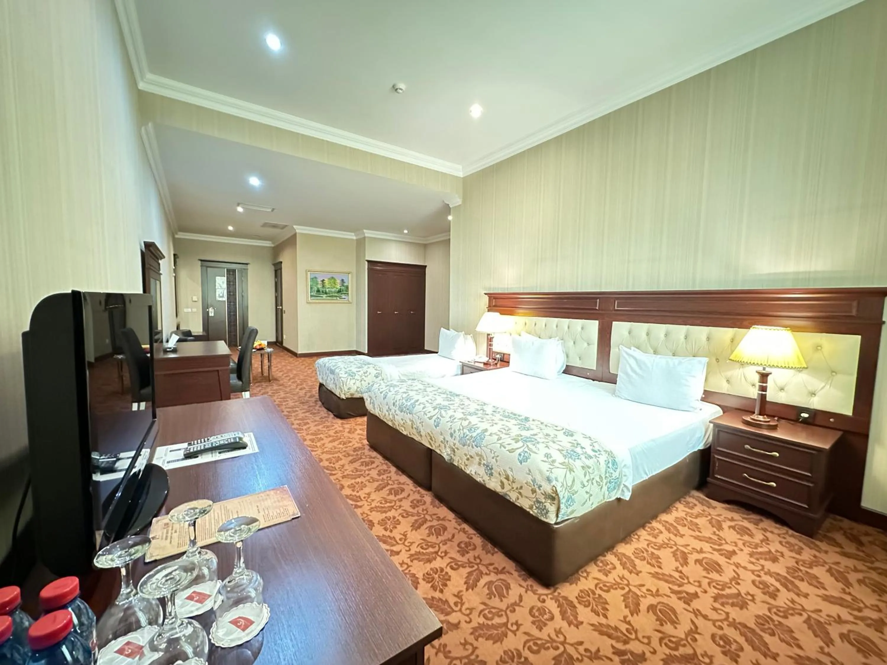 Bedroom, Bed in Modern Hotel Baku