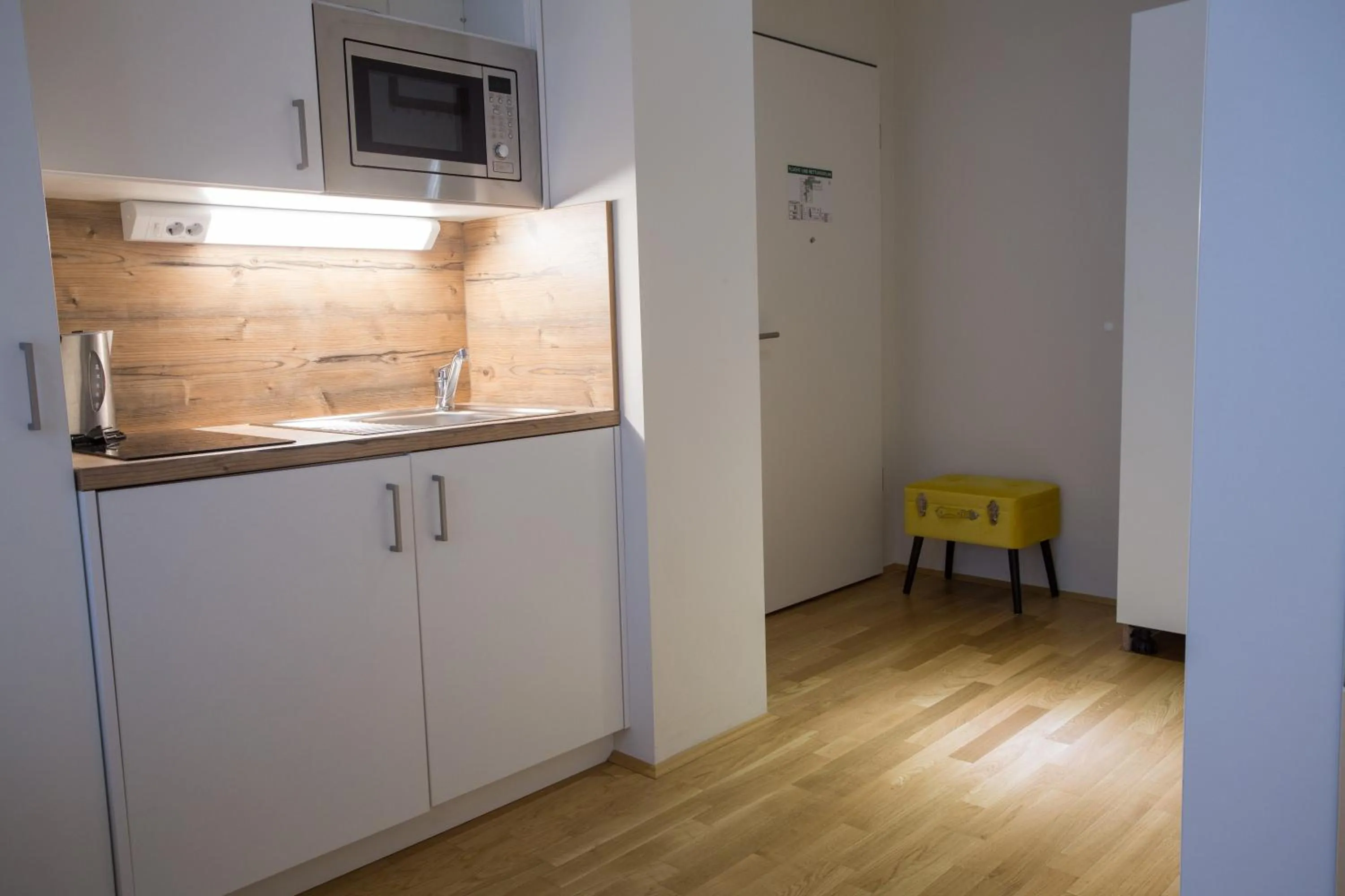 Kitchen or kitchenette in Premium Apartment München Messe