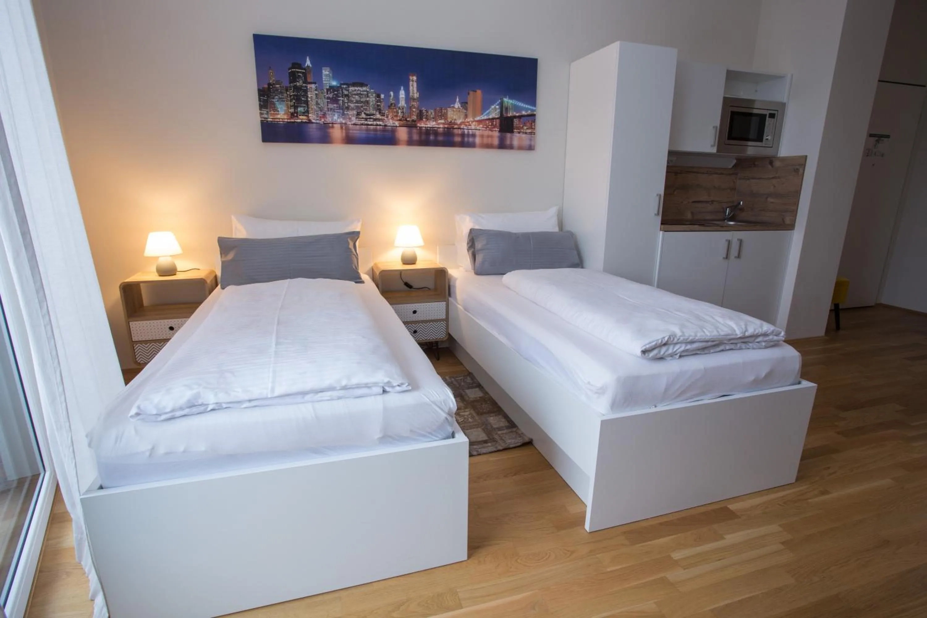 Bed in Premium Apartment München Messe