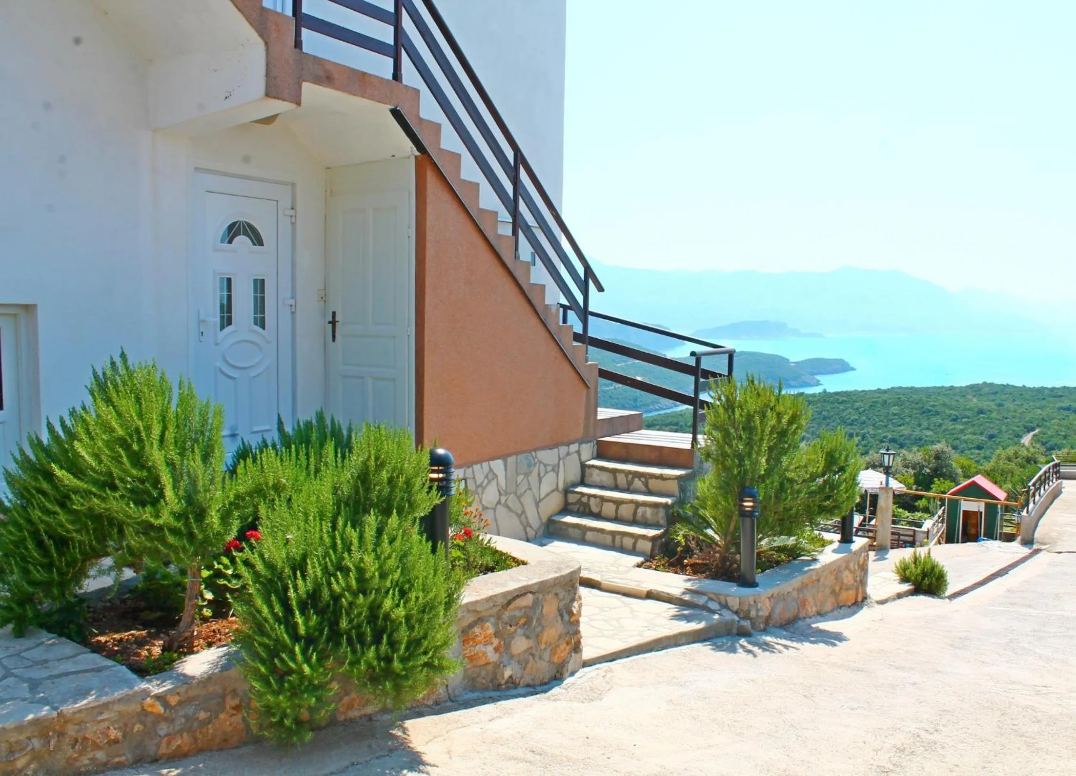 Patio in Apartments Villa Milna 1