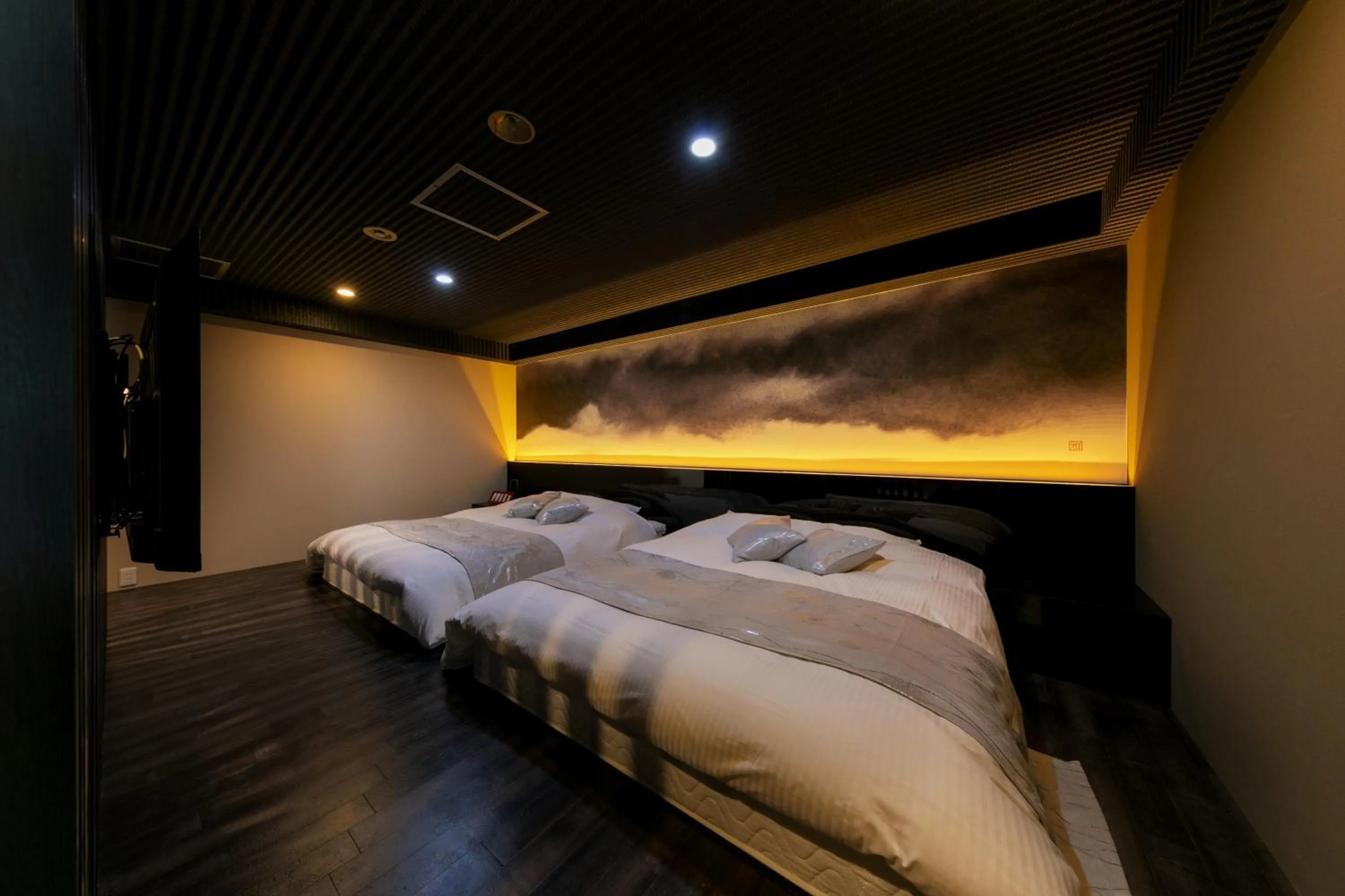 Bed in HOTEL Eldia Japanese Modern (Adult Only)