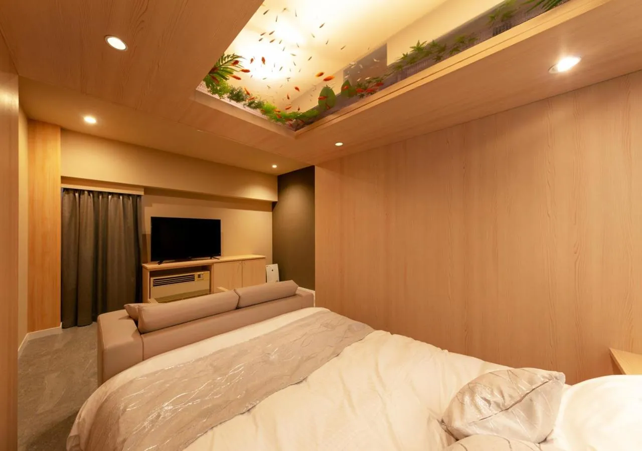 Bed in HOTEL Eldia Japanese Modern (Adult Only)