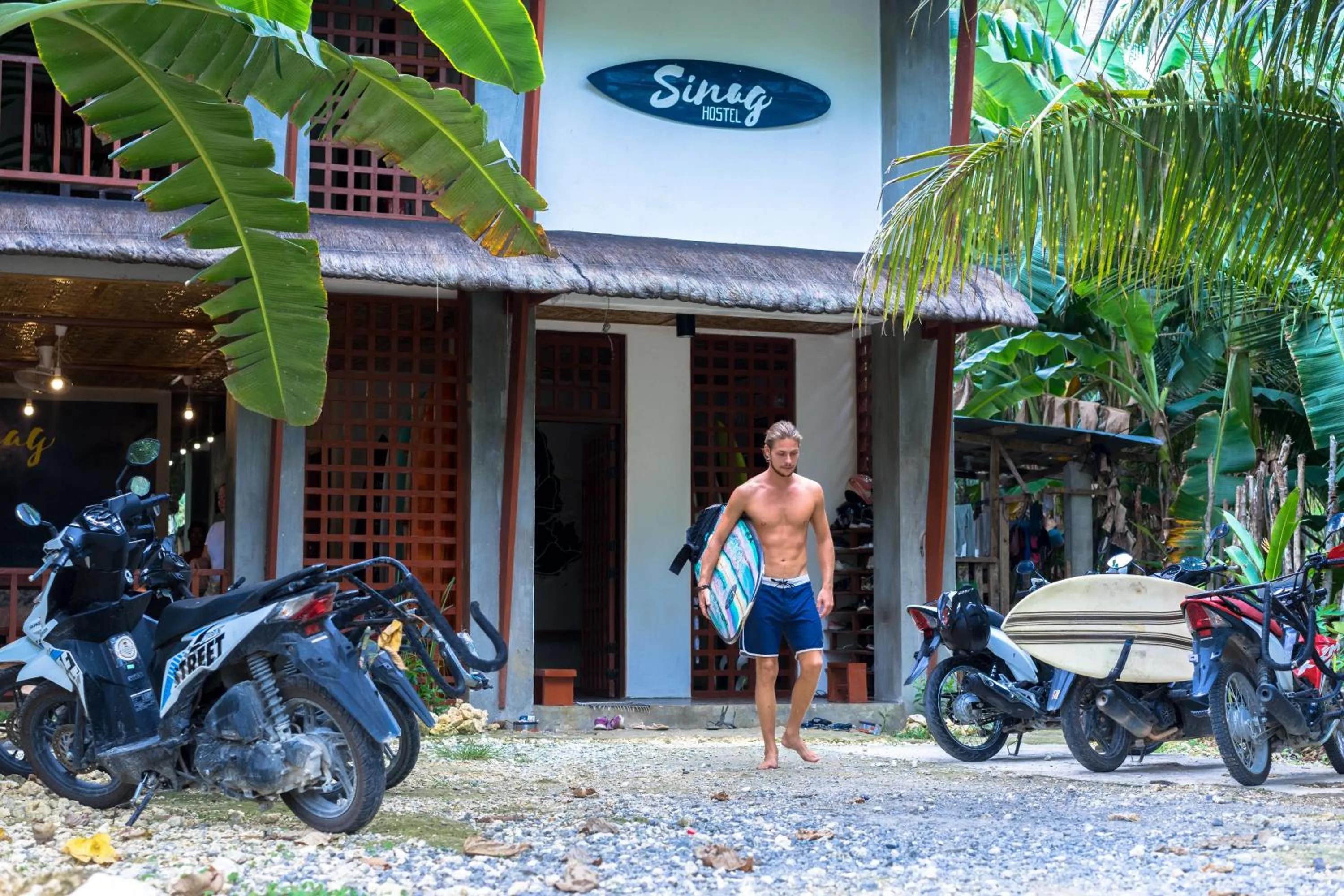Facade/entrance in Sinag Hostel
