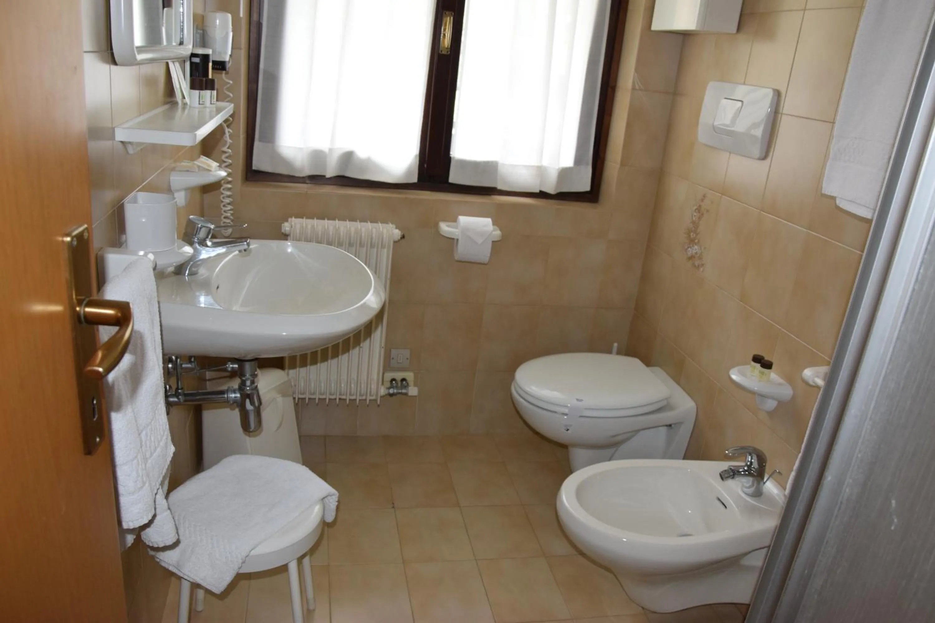 Shower in Hotel Ferrari