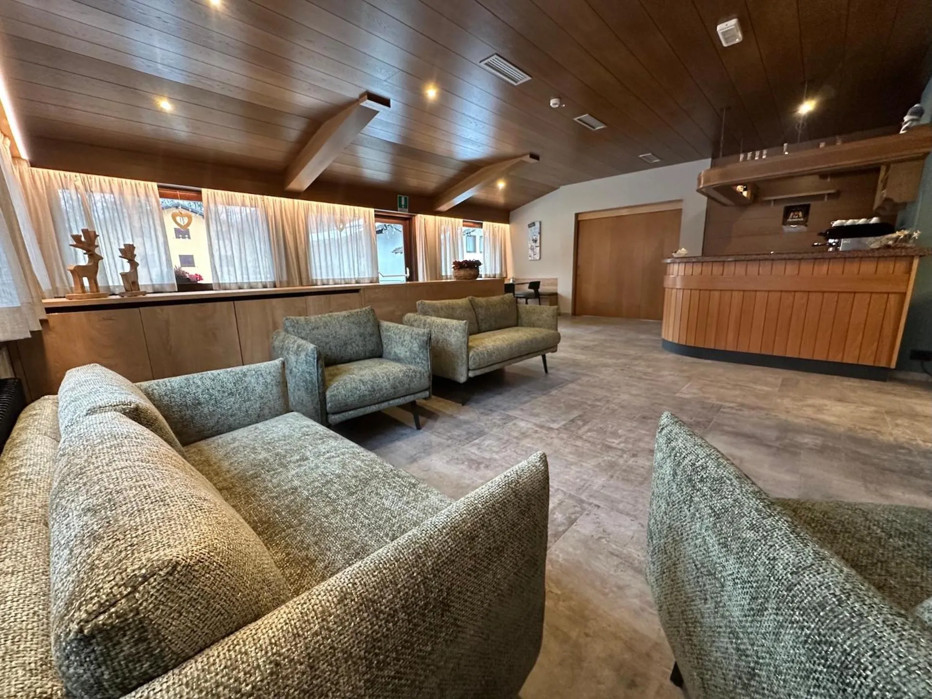 Communal lounge/ TV room in Hotel Ferrari